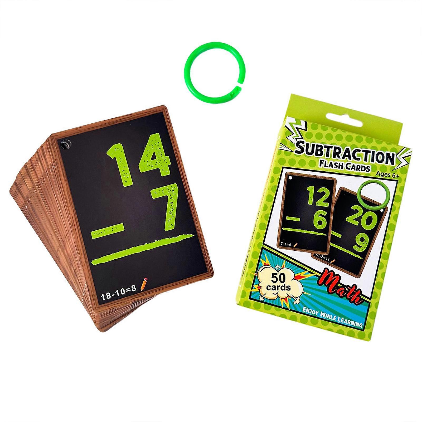 Math Flash Cards for Kids, Educational Learning Game for Addition, Subtraction, Multiplication & Division, Perfect for Home School