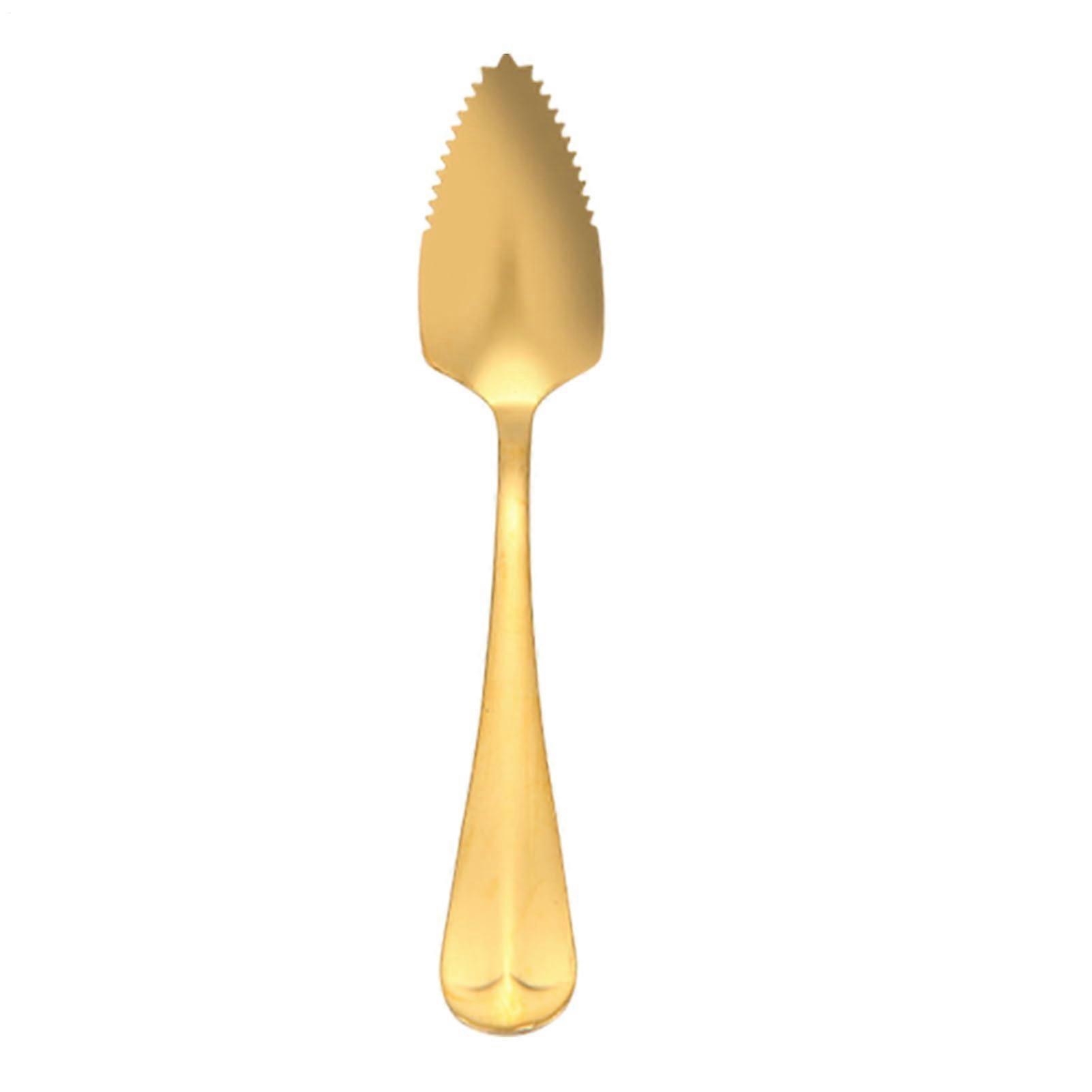 Grapefruit spoon Long handle stainless steel Kiwi spoon with serrated edge, kitchen tool