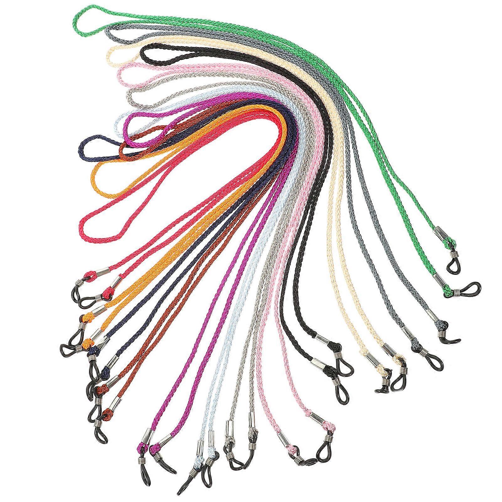 Glasses Strap Cord Anti-Slip Eyeglasses Ropes Wear-Resistant Eyewear Chain Mixed Color For Running 12Pcs
