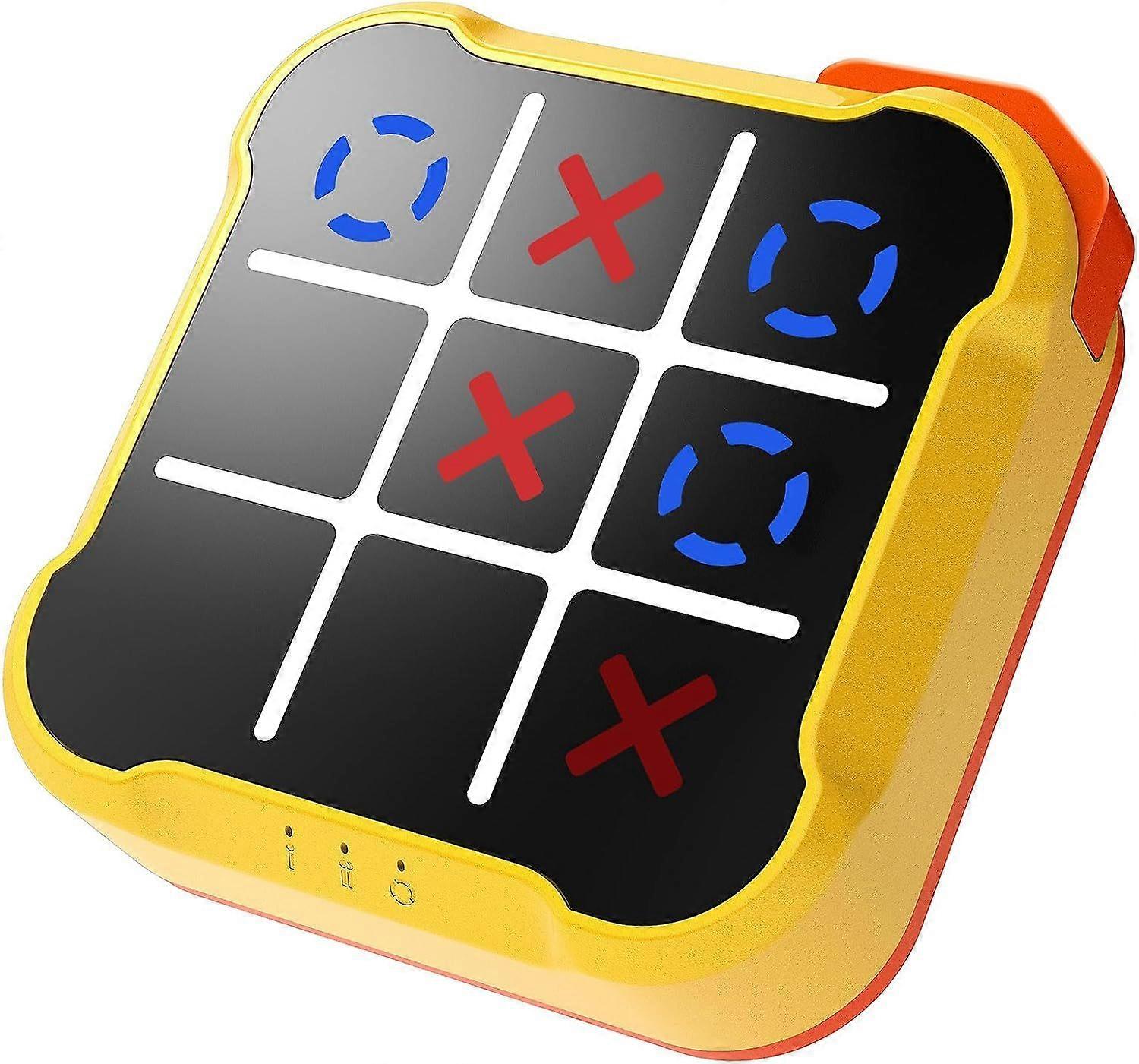 Tic Tac Toe Game, 3-in-1 Board Game Machine, Handheld Electronic Puzzle Game, Portable Bolt Game for Trip, Office Break, Queue Time, Birthday Gift for