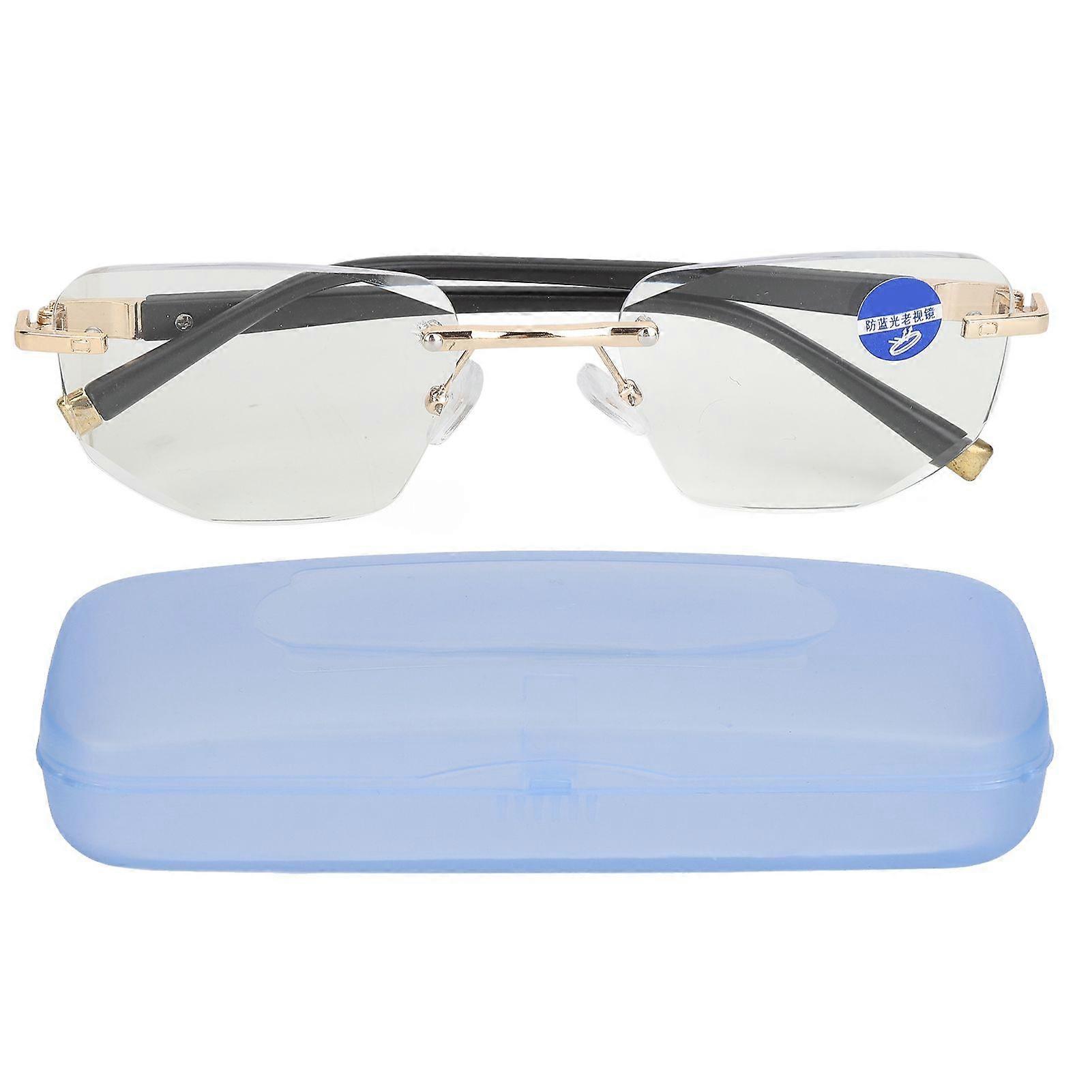 2025 Latest Model Presbyopic Glasses Blue Light Blocking Men Frameless High De...
