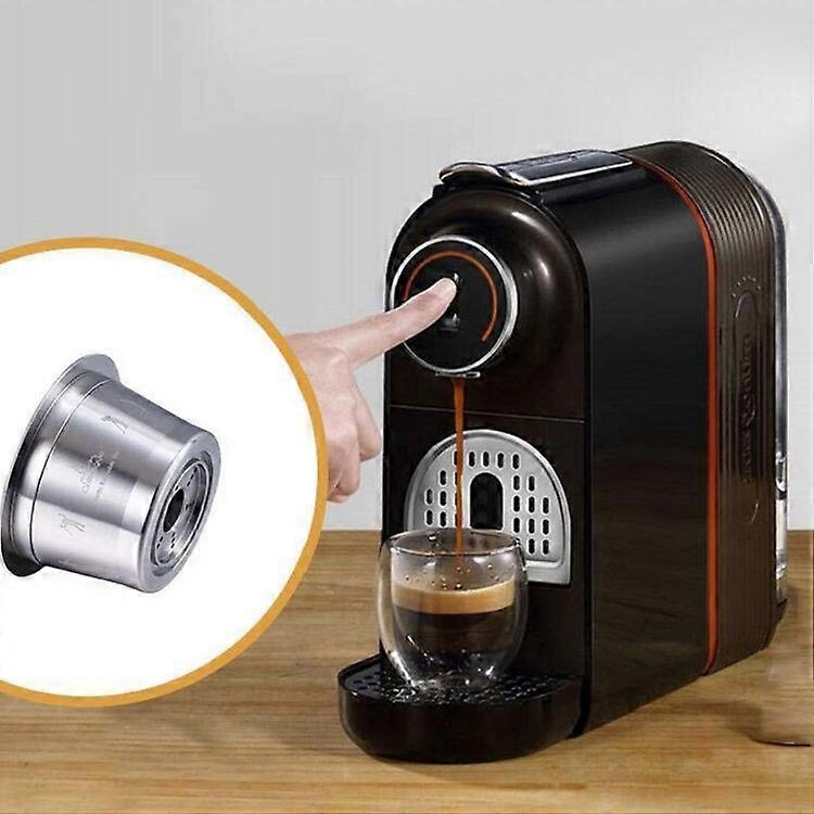 Coffee Machine Capsule Stainless Steel Household Coffee Filter Reusable Coffee Capsule Cup Coffee Capsules Pattern Random Delivery