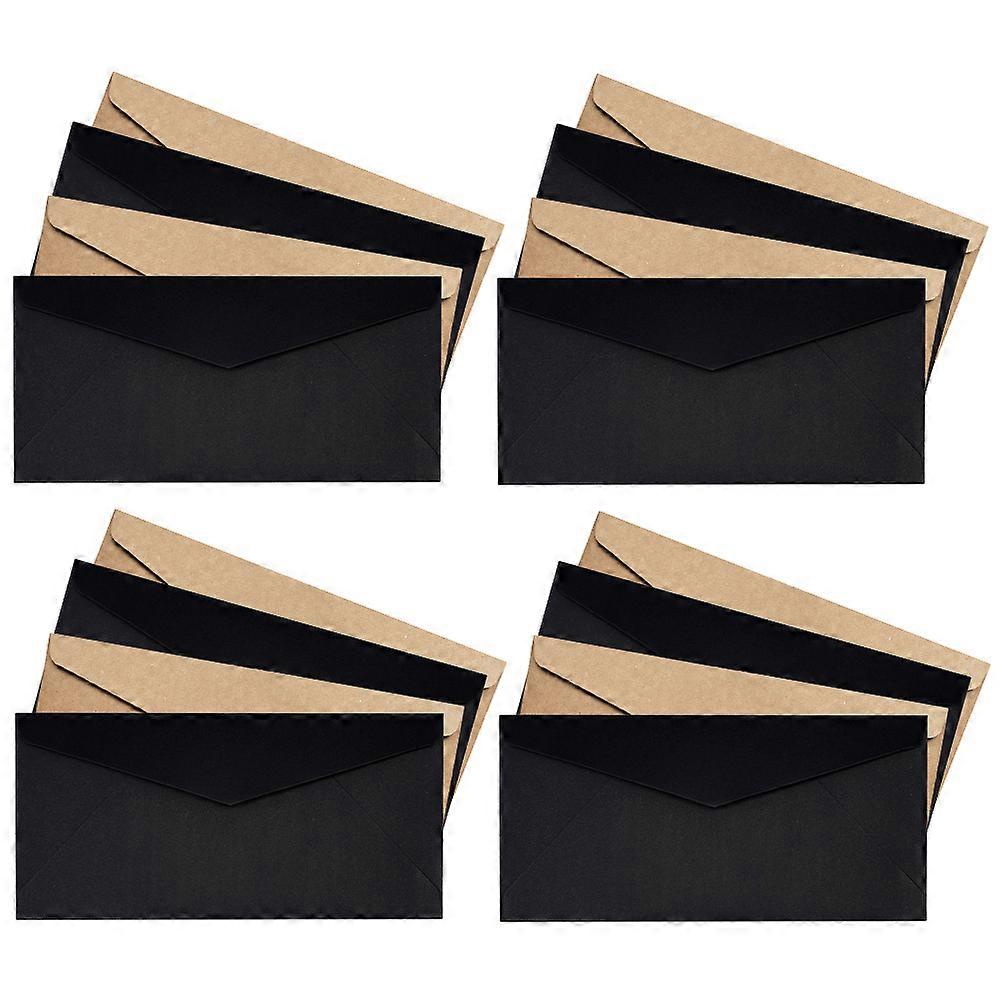 Letter Envelopes Decorative Cards Envelopes Invitation Envelope Wedding Birthday .5X10.4CM Simple Design Greeting Card Packing 40Pcs