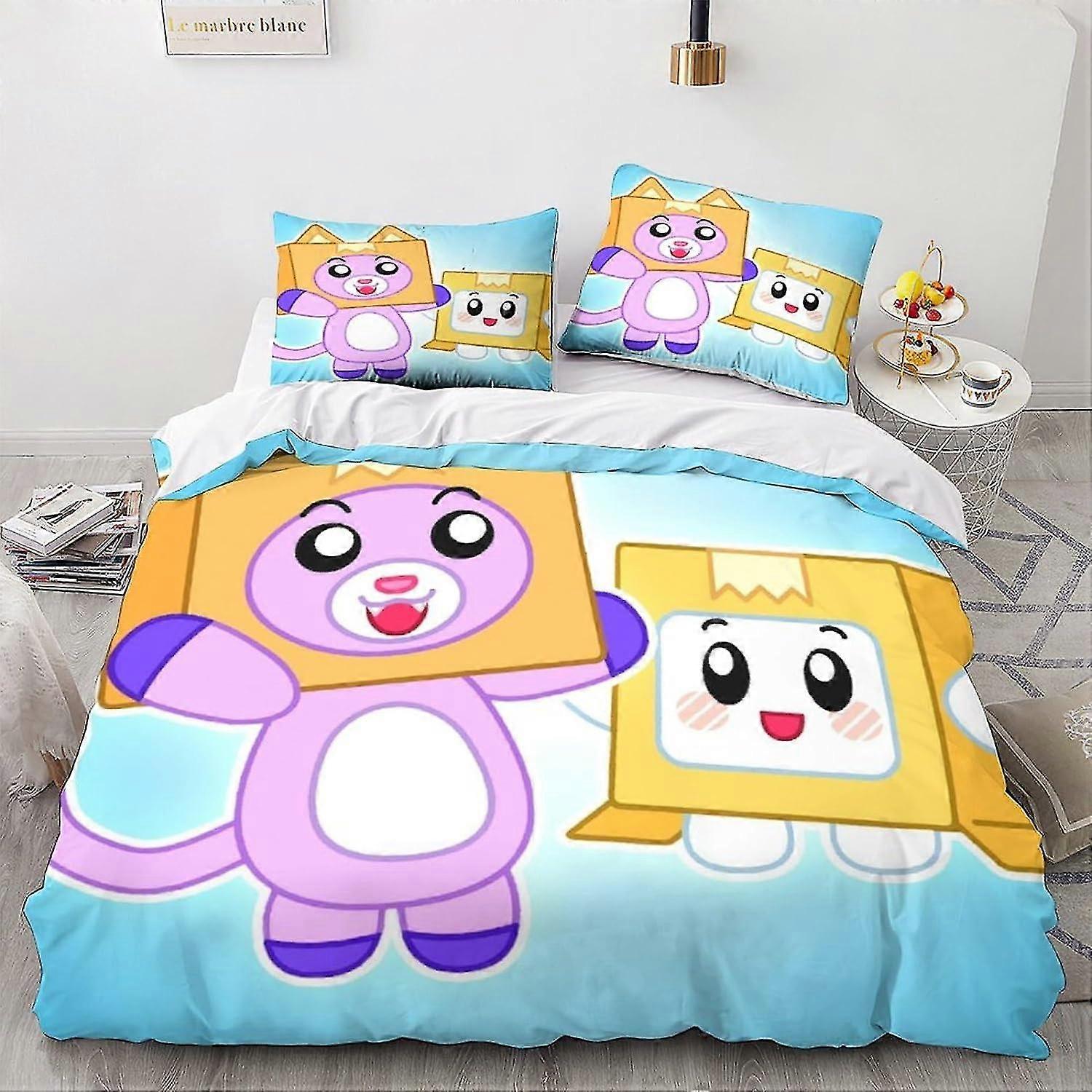 3D Printed Bedding Set with Pillowcases, Unique Design Duvet Cover and Comforter Cover, 3 Pieces with Zipper Closure