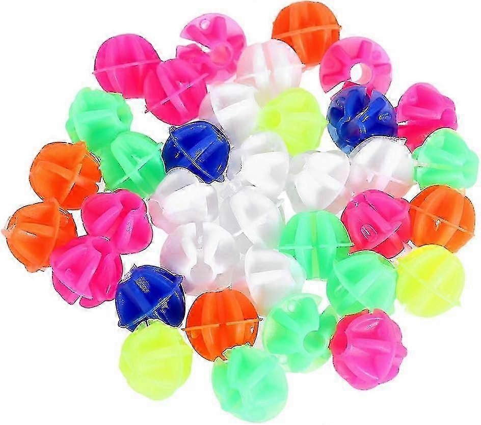 108pcs Luminous Plastic Clip Wheel Spoke Beads for Bicycle (Mixed Colors)