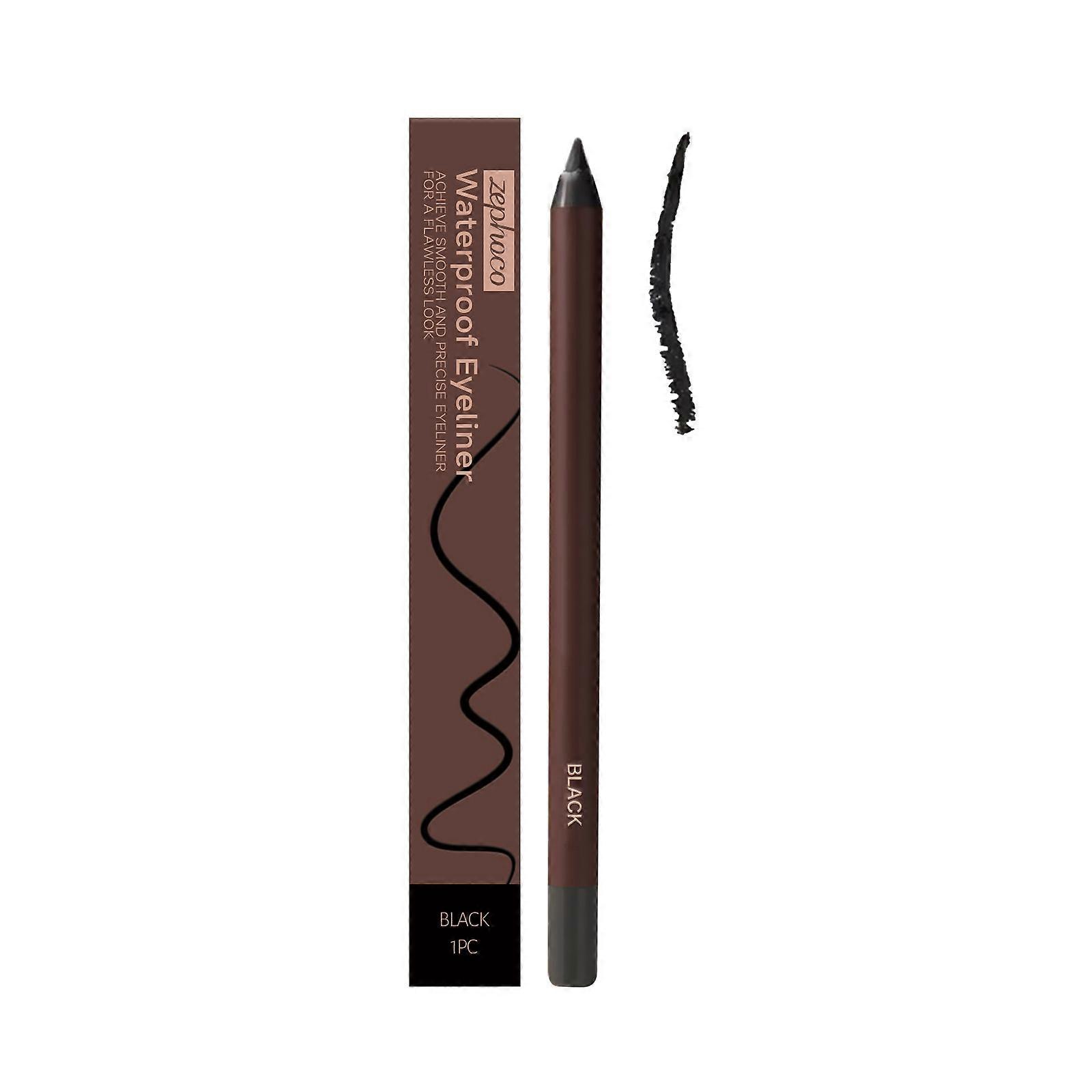 Long-Lasting Black Eyeliner - Easy Application, Smudge-Proof, Water-Resistant Makeup