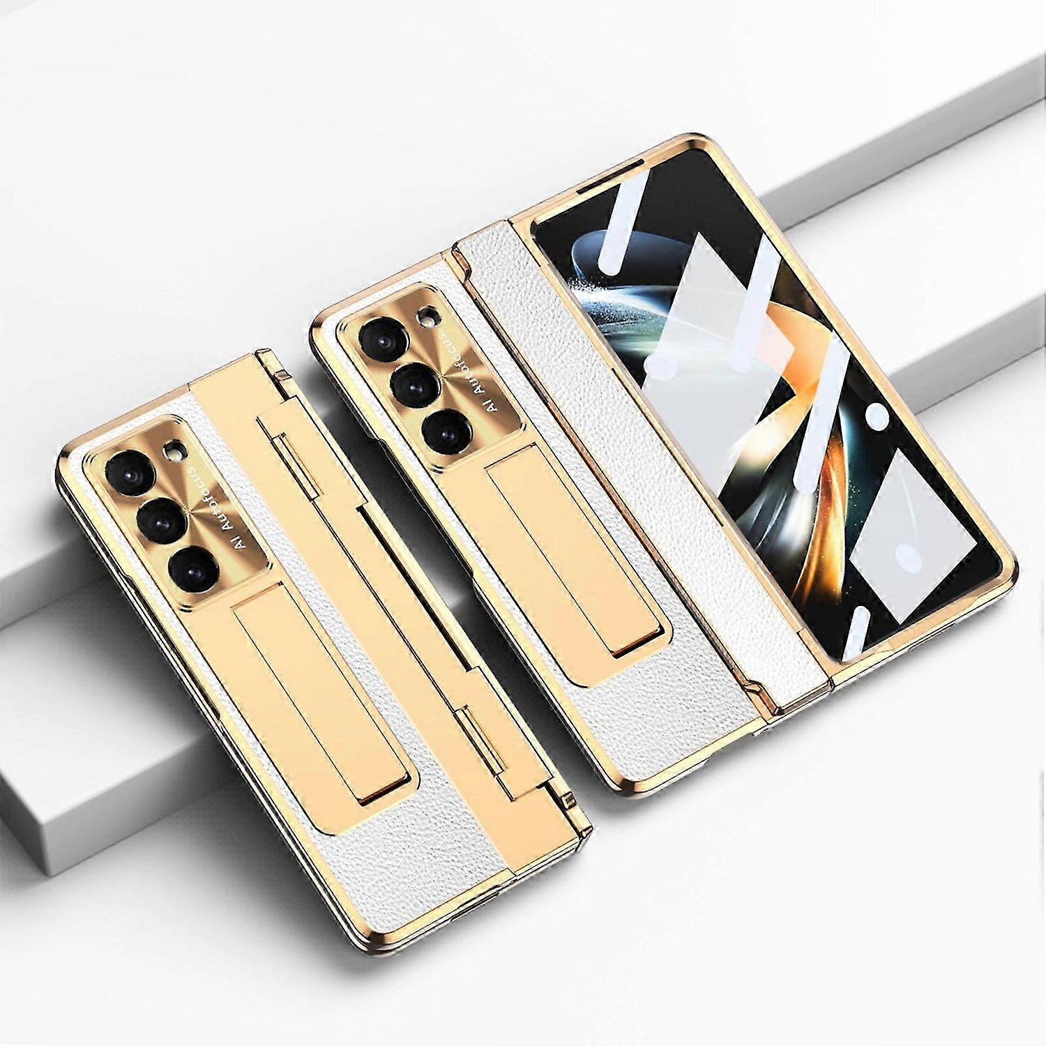 for Samsung Galaxy Z Fold 6 Case with Hinge Protection, Z Fold 6 Case Built-in Screen Protector Kick
