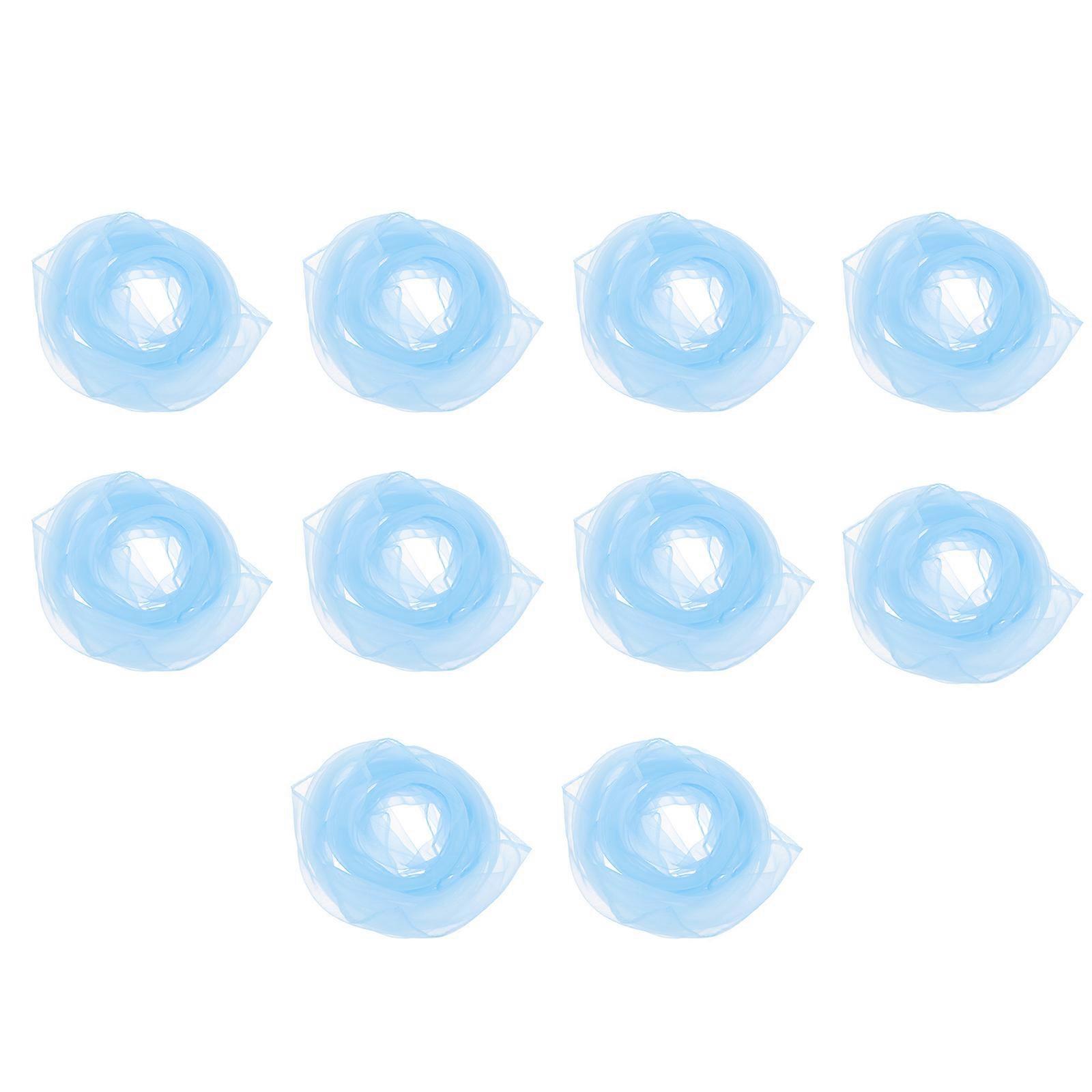 Dancing Hand Scarf Blue Chiffon 45x45cm Square Dressing Accessories 10Pcs