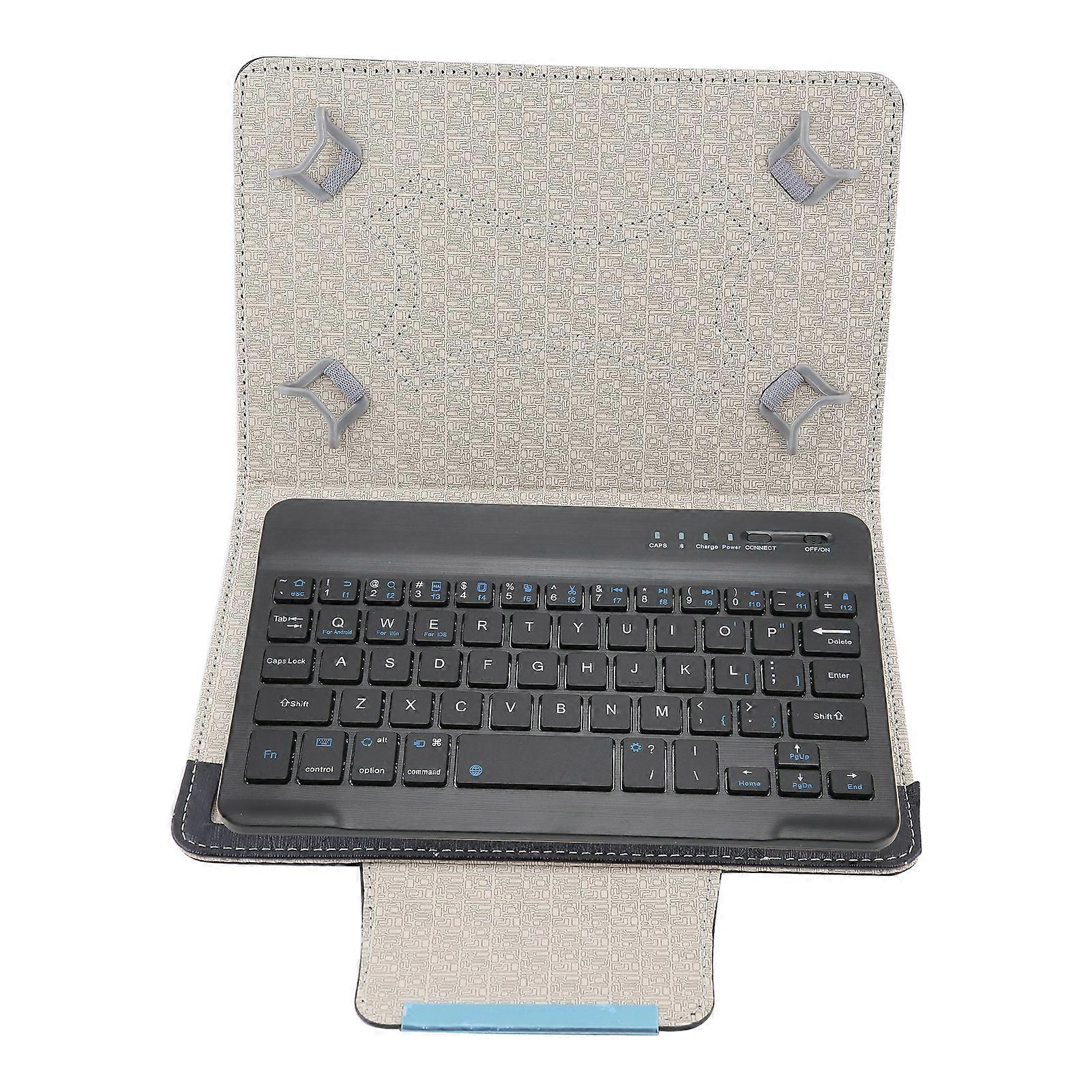 7''-7.9'' Tablet Universal PU Protective Case Cover Bluetooth Keyboard (Black case keyboard)