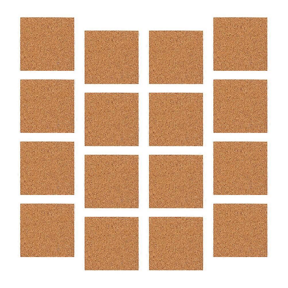 Self-Adhesive Coasters Cork Mats Anti-Slip Surface Heat Insulation 10x10cm 28Pcs