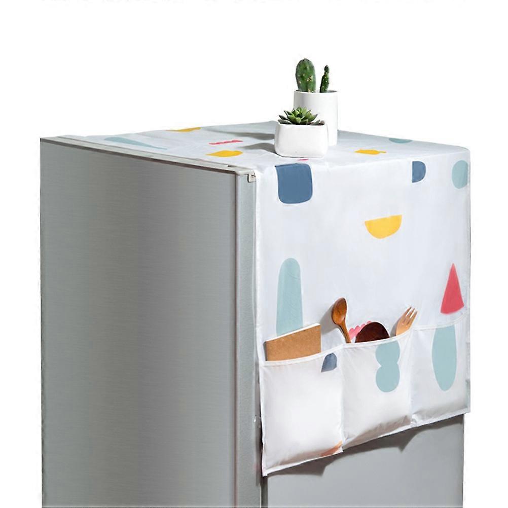 Refrigerator Bag Mini Fridge Stuff Plastic Small Appliance Cover Kitchen Organization 130 x 54cm Dust Prevention 1Set