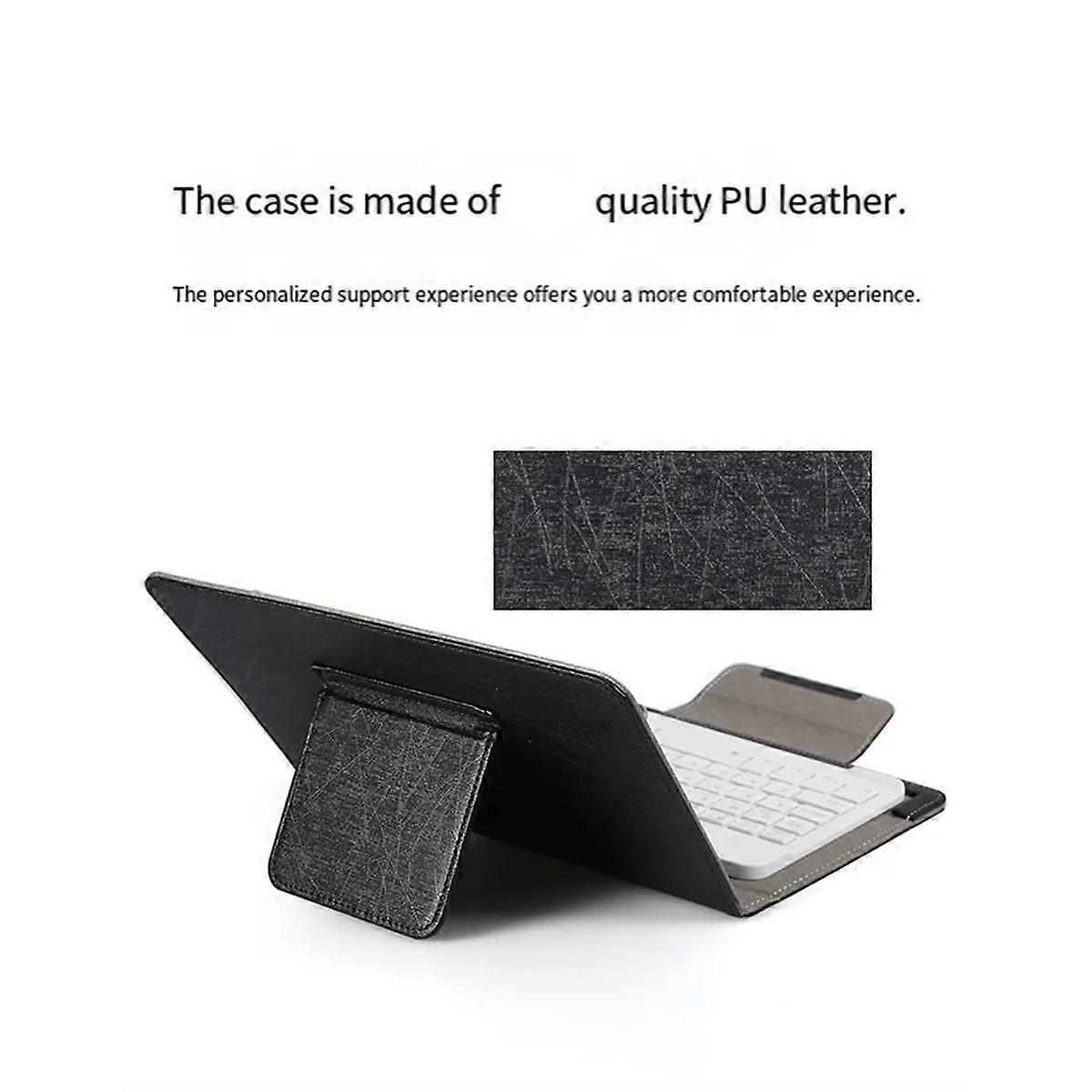 Wireless Bluetooth Keyboard for Tablet PU Leather Case Stand Cover for Pad 10 Inch for IOS Android