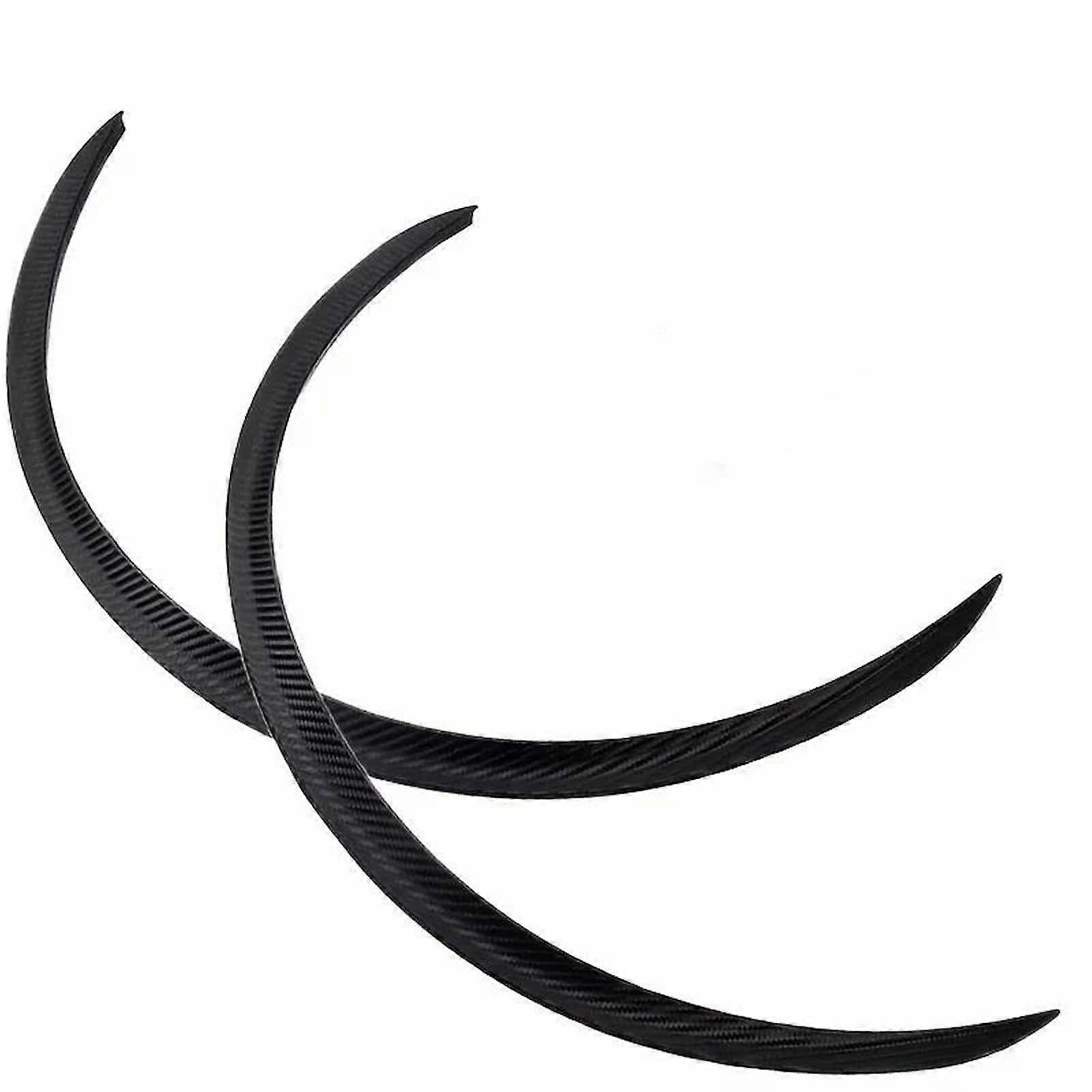 Universal fender flares for car wheel arches, fender extensions (2X carbon fiber look)