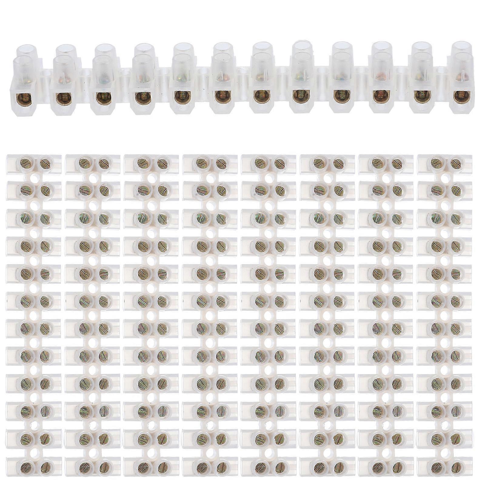 Electrical Connectors Wire Terminal Strip For Electricians High Conductivity 10.7X1.5cm 10pcs