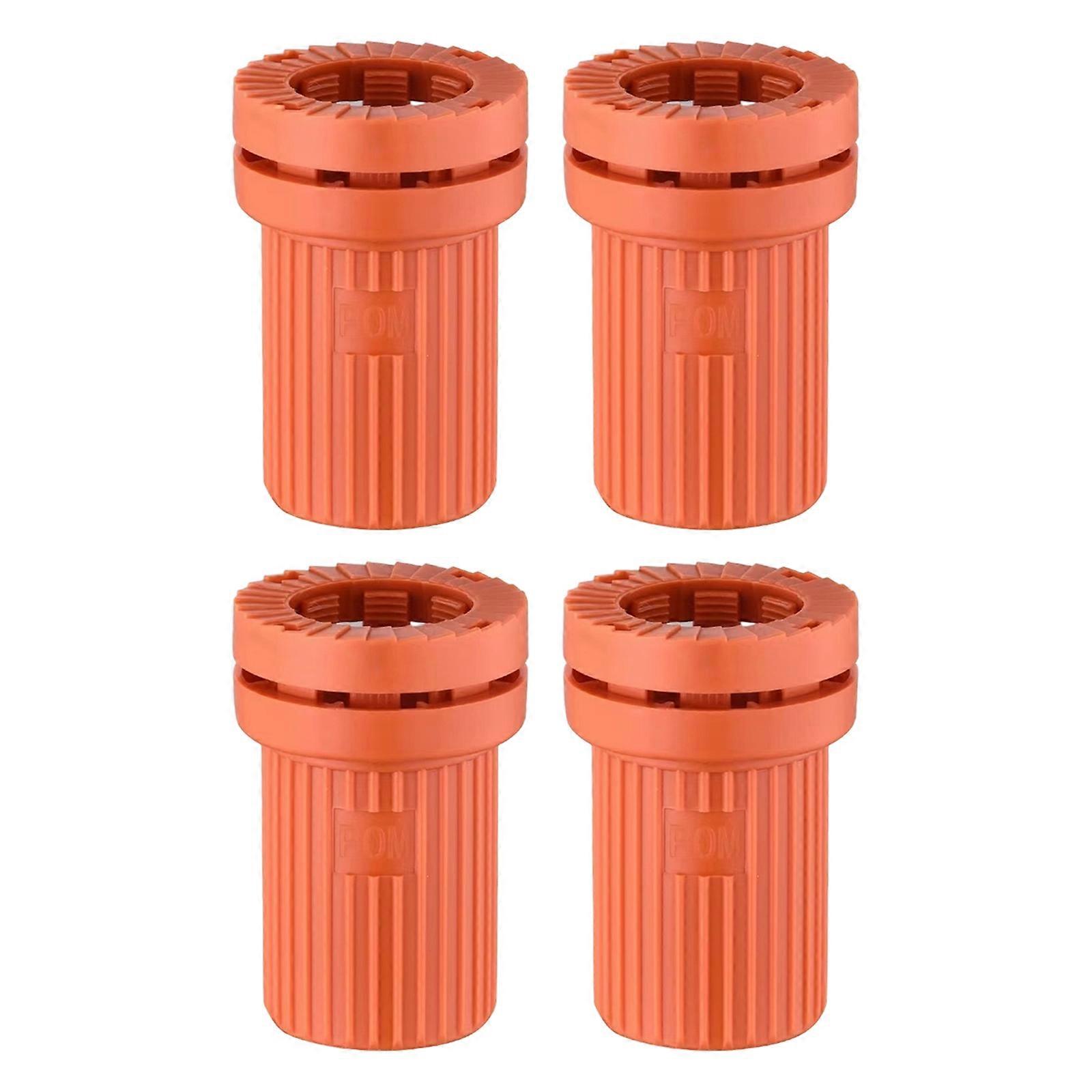 4Pcs Tap Basin Lock Coupling Fastener Kitchen Faucet Quick Installation Fixing Device Single Hole Faucet Coupling Nut  orange color