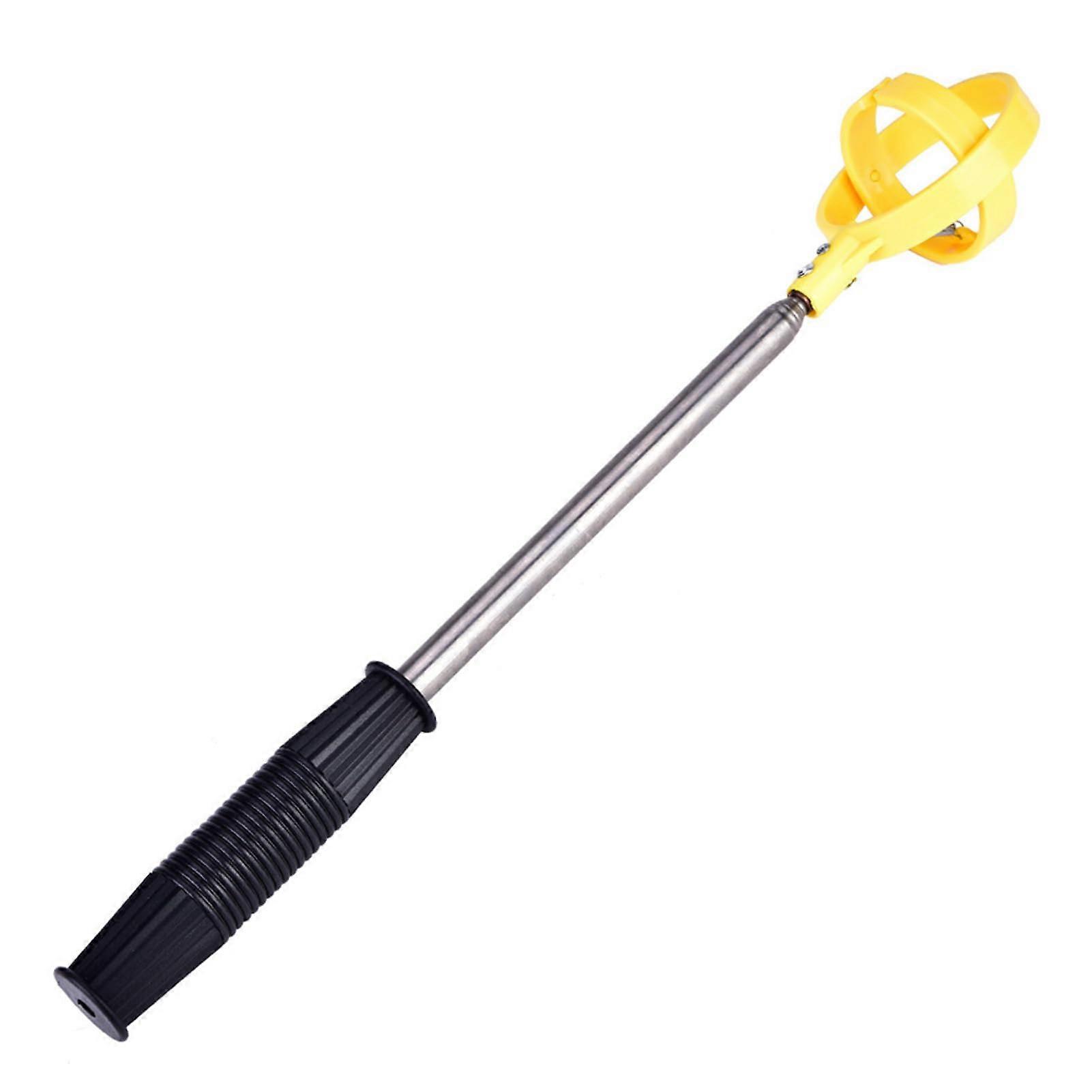 Golfpicker Telescopic Antenna Ball Pickup Tool - Practical Yellow Golf Retrieval Scoop for Golf Enthusiasts
