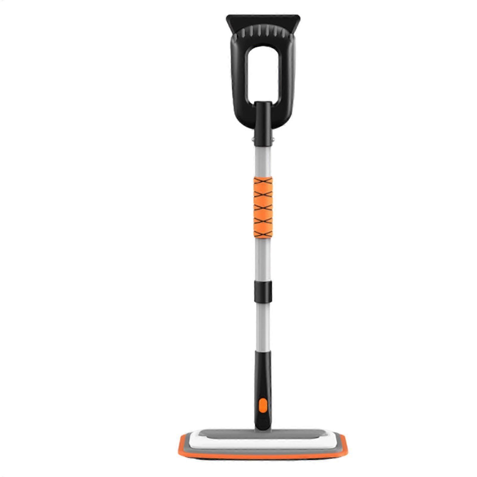 Snow Removal Tool Extendable Car Ice Scraper With Windshield Brush Ergonomic Handle 28 To 36 Inches Orange Model 1