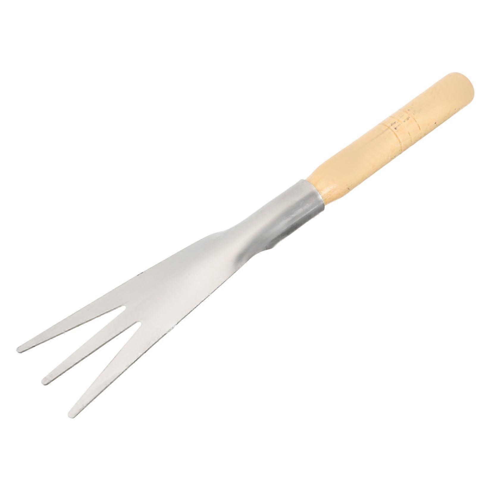 Vegetable planting shovel with wooden handle, versatile garden tool for transplanting, shoveling soil and plants, and durable for flowers.