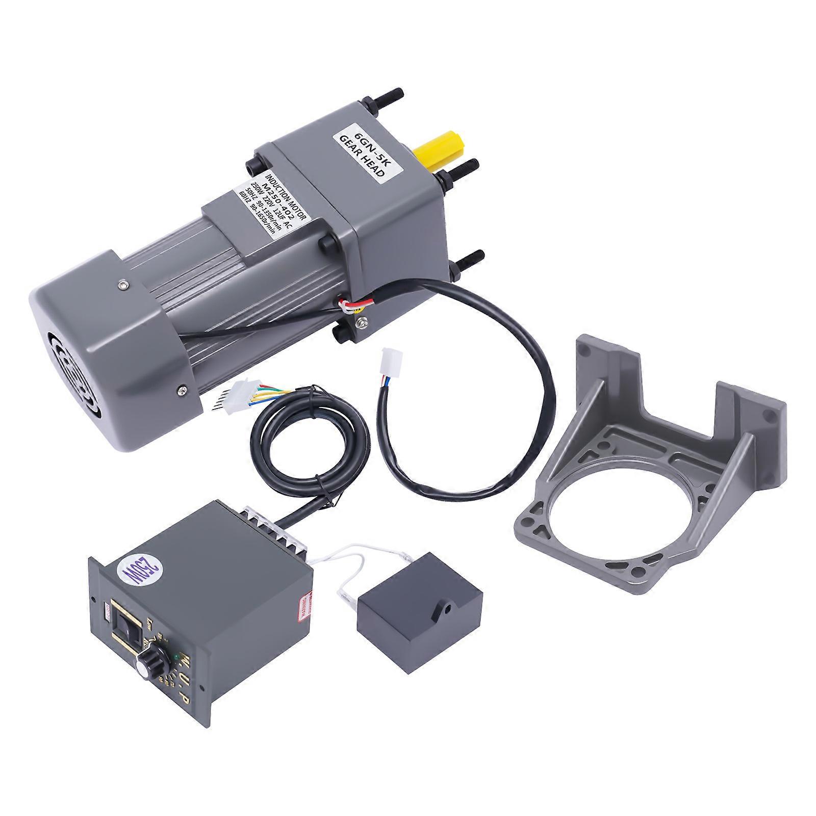 250W Electric Single-Phase Motor Reversible Motor with Variable Speed Adjustable Controller