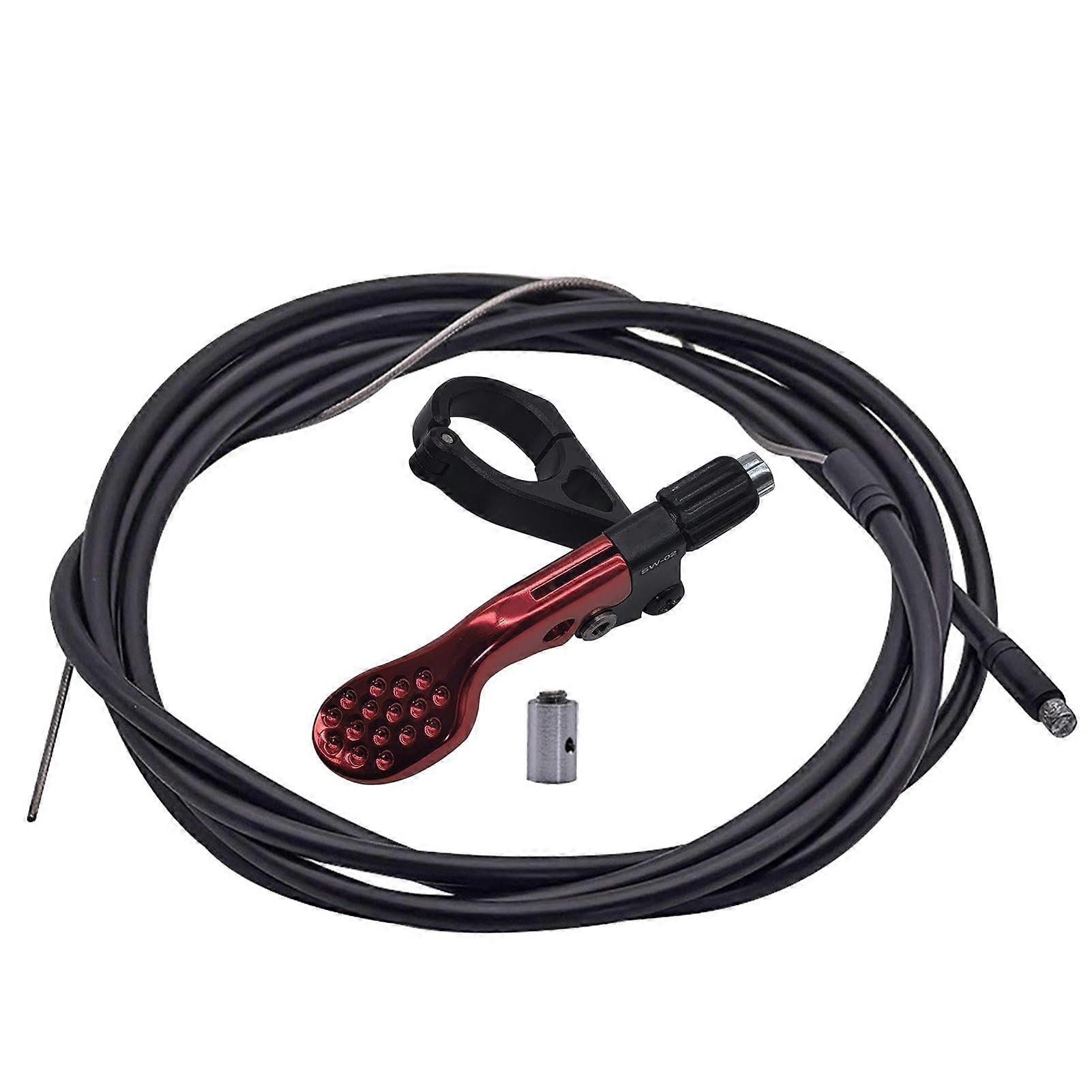 Dropper Post Lever External Dropper Lever With Internal Guide For Road And Mountain Bikes Remote Shift Lever Red