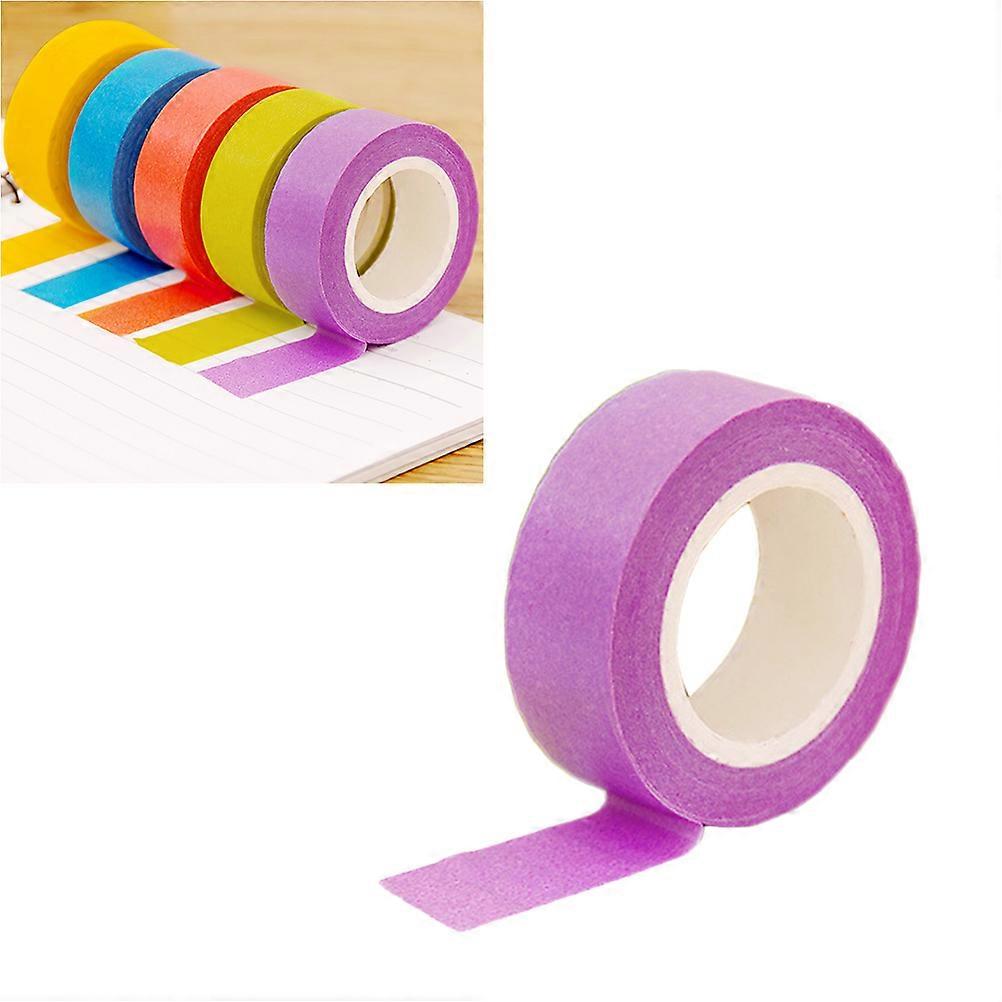 Candy Color Purple Decorative Masking Tape for Scrapbook, Gift Wrapping, Crafts, and Planner Organization