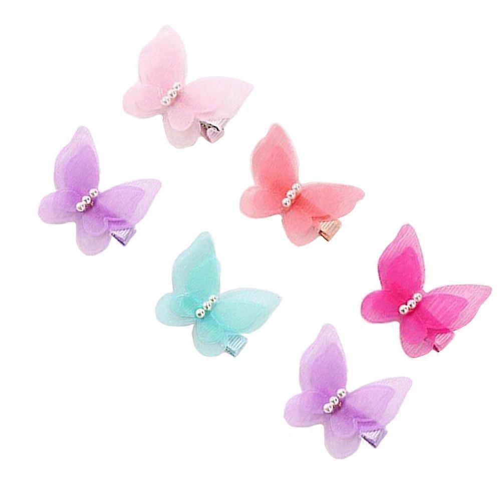 Here's a polished and engaging product description for your **6pcs Pearl Chiffon Bowknot Hair Clips**:
✨ **Elegant Pearl Chiffon Bowknot Hair