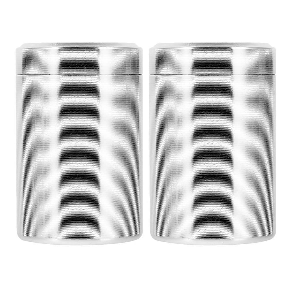 Portable Titanium Alloy Tea Canisters with Airtight Lids – Small Storage Jars for Loose Tea at Home, Office, or Travel, Freshness Preserving