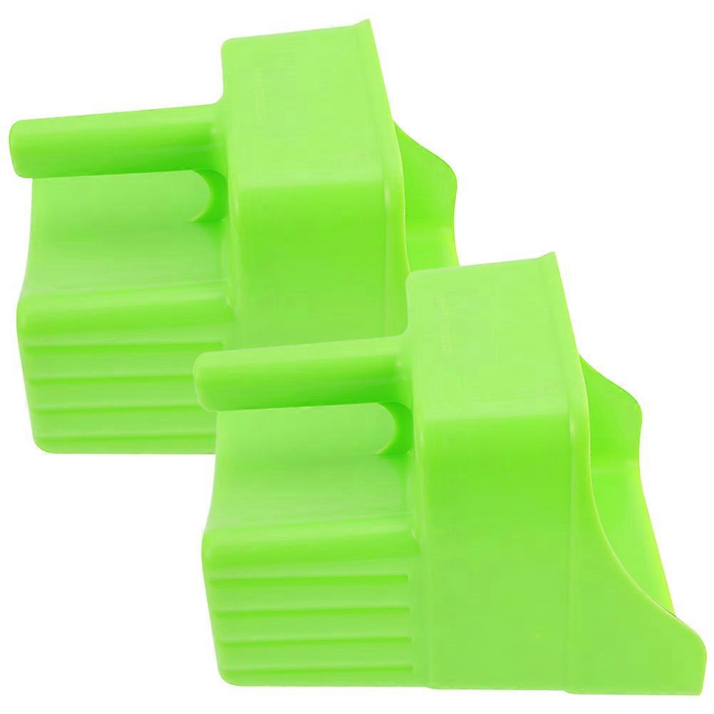 Plastic Poultry Feeding with Ergonomic Handle for Farm Use Green Large Capacity