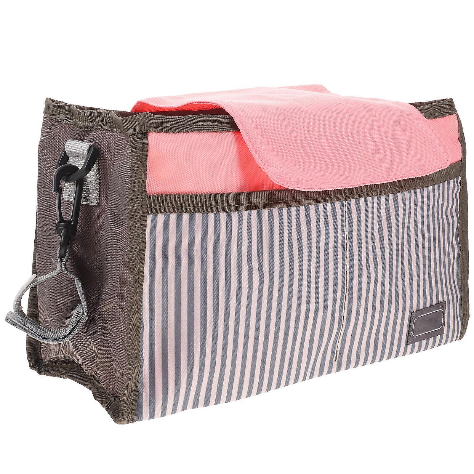 Stroller Organizer Stroller Pouch Polyester Material Parents Use Large Capacity 30X19CM 1Pcs