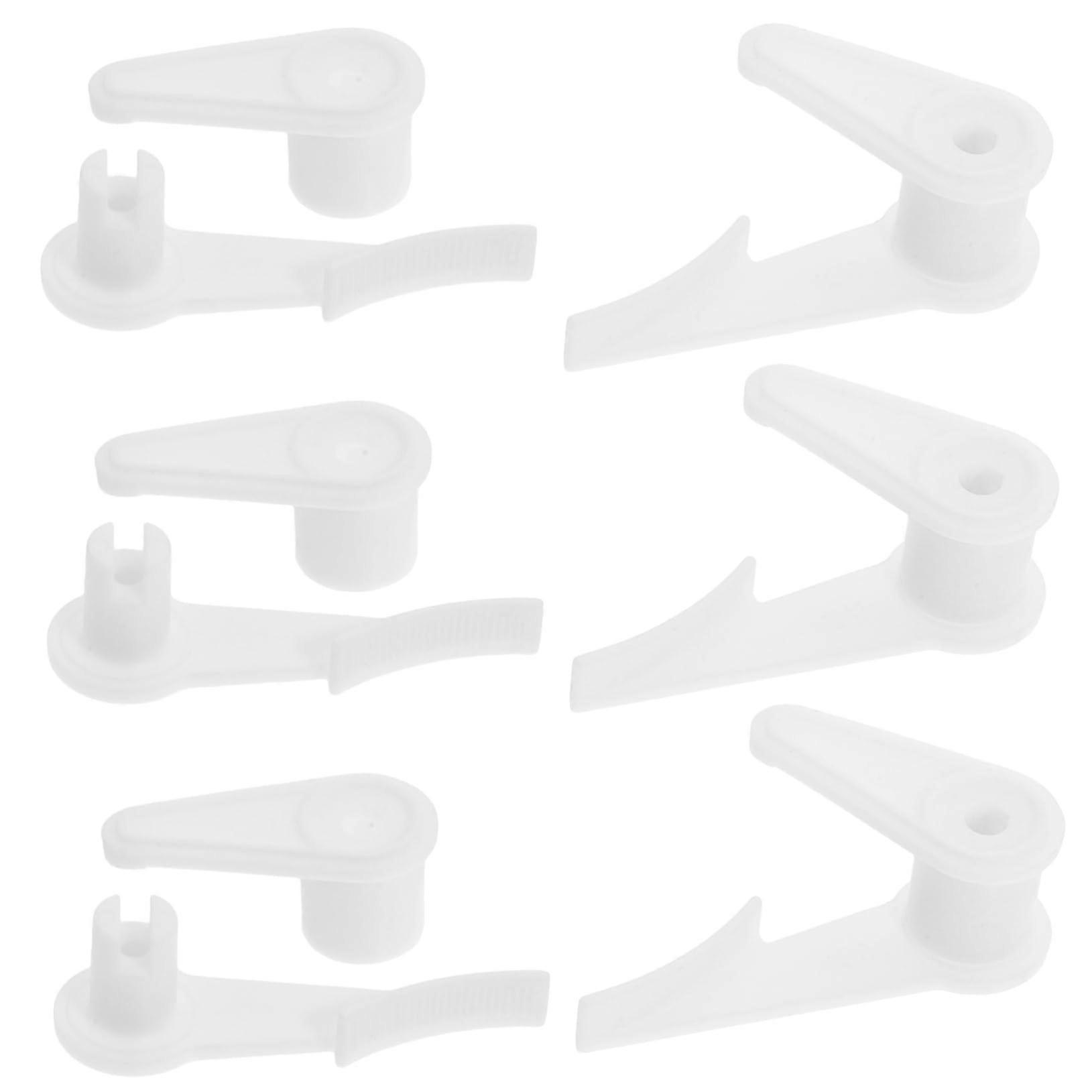 Lamp Base Mounting Buckle Pack of 6 for Flush Mount Ceiling Light, Hardware Clips for Lampshade Installation, Compatible with Various Styles