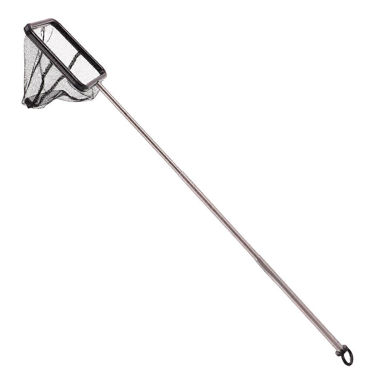 Durable Stainless Steel Handle Fish Tank Net with Extendable 1.3 Feet Long Handle for Aquarium Use