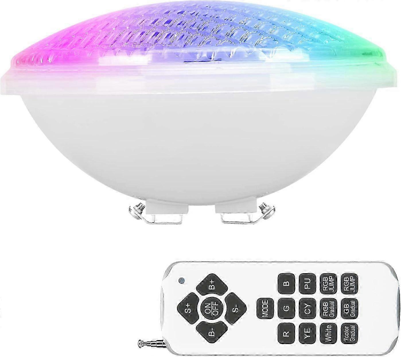 Rgb Color Changing Led Pool Light, Low Voltage, Rf Remote Controller