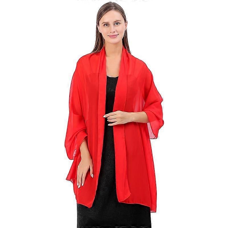 Chiffon Solid Colors Shawls Scarves Wraps for Evening Dress and Special Occasion Dresses,size: 70*200cm