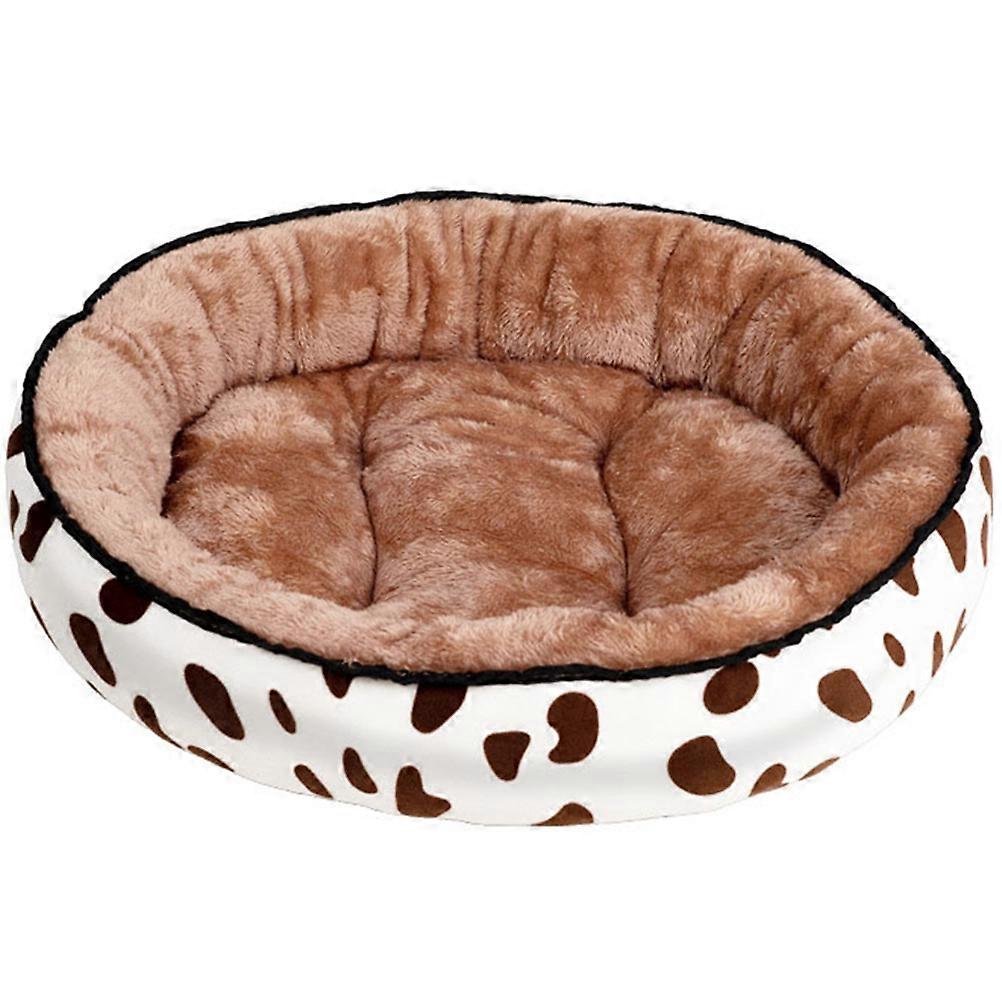 Comfortable Cat Nest for Home in Light Brown Cloth Provides Warmth and Softness 15.5x11x8 Inches