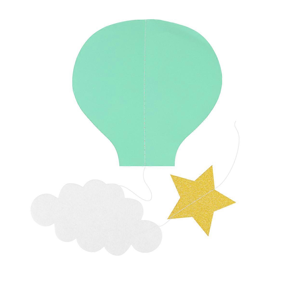 Cloud Shape Paper Pendant Ornament For Festival Birthday Home Use 1 Set