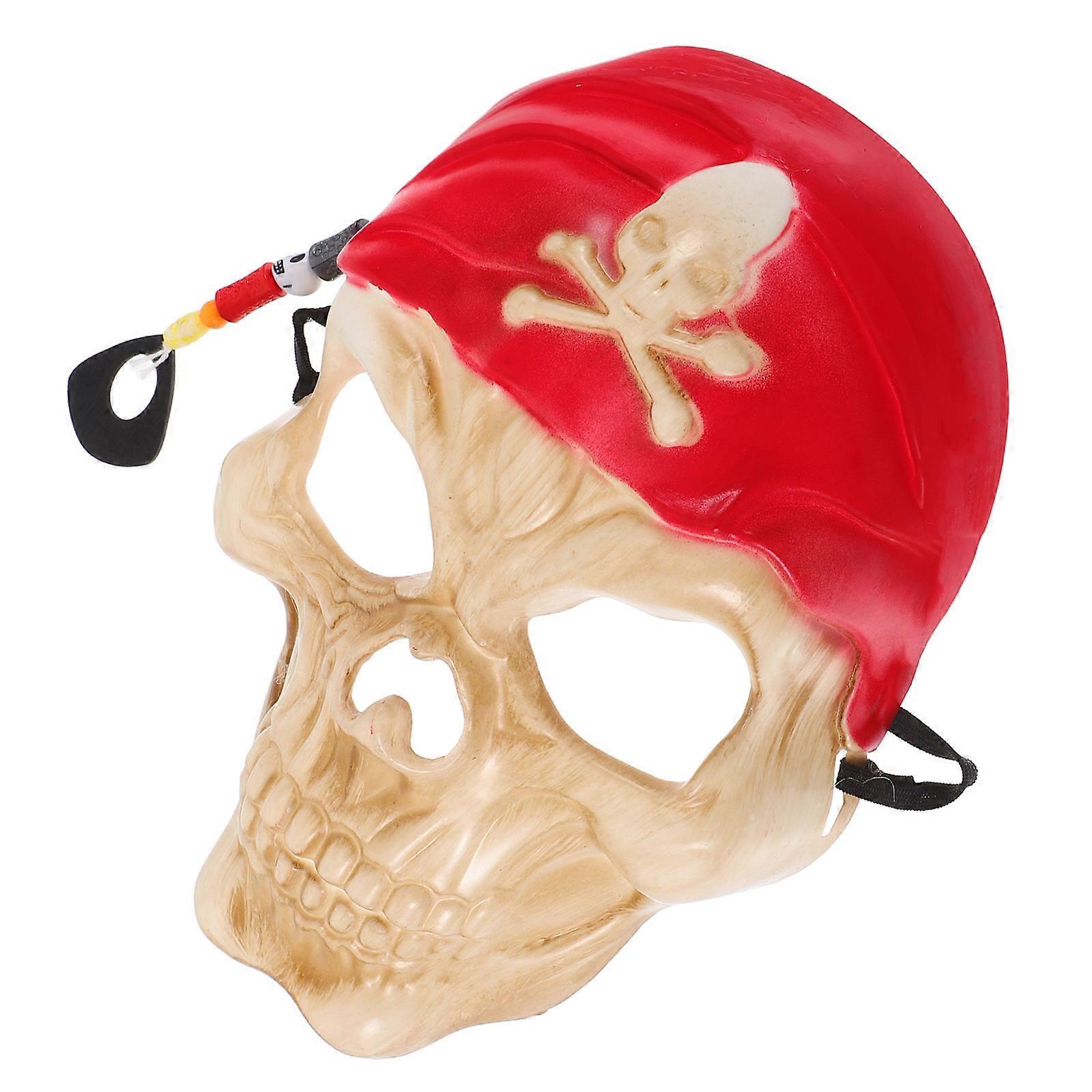 Scary Mask Halloween Skull Design For Themed Parties Adjustable Fit 1Set