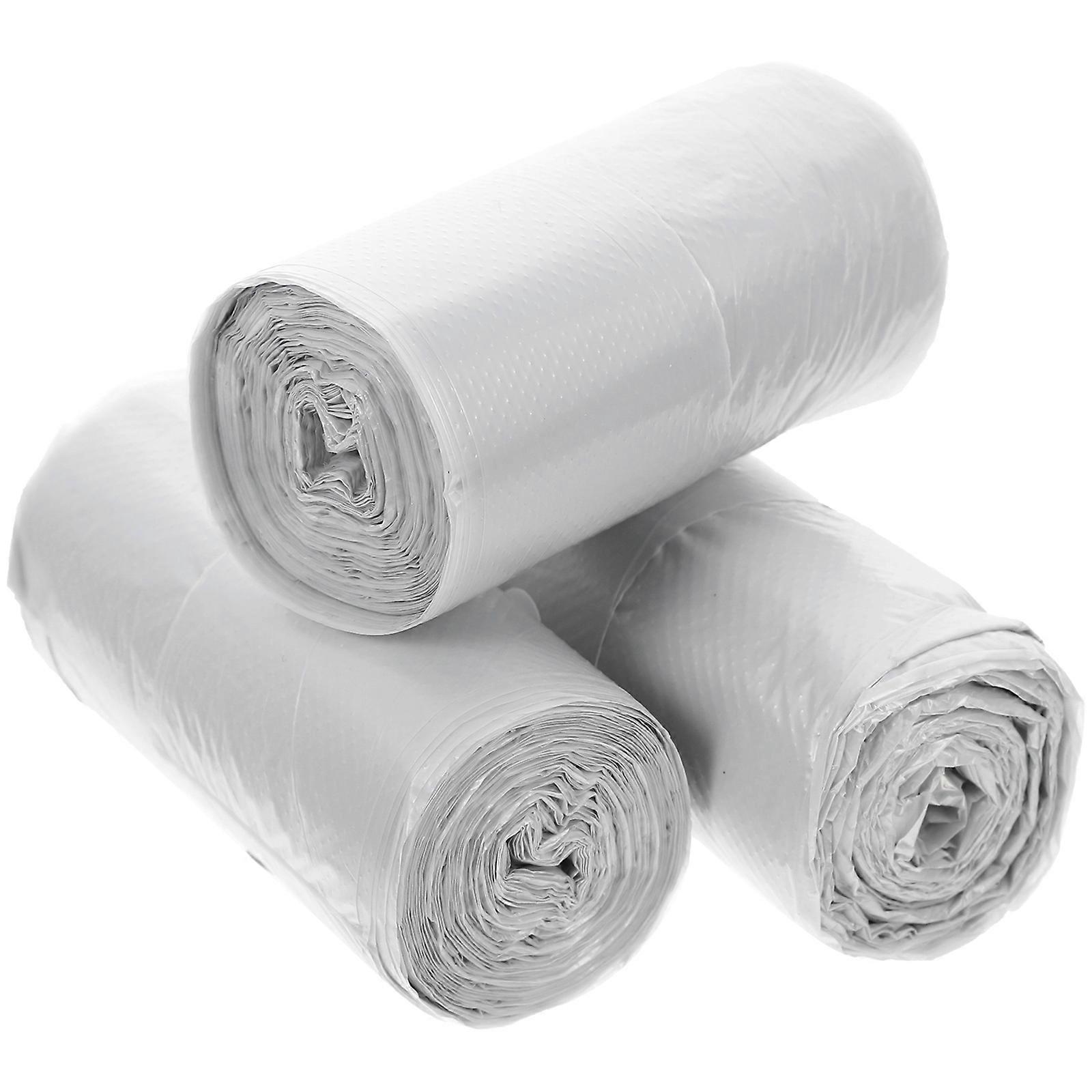 Rubbish Bags 3 Rolls Outdoor Trash Containers For Offices Tear-resistant Practical