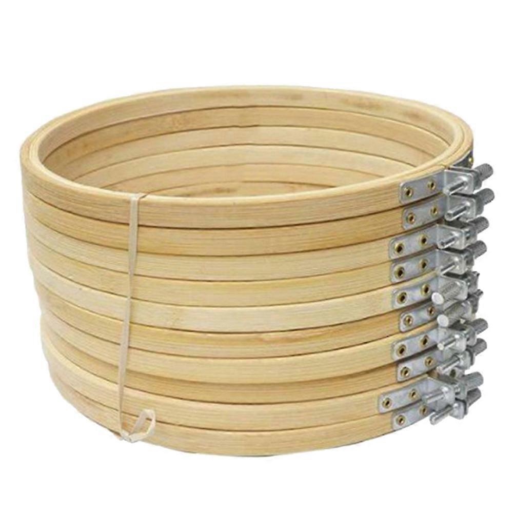 DIY Embroidery Hoop for Cross Stitch Projects with Composite Material Khaki Color 30cm