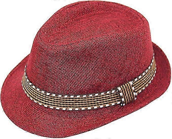 Pojkars fedora jazzhatt bomullsfotografering, solhatt