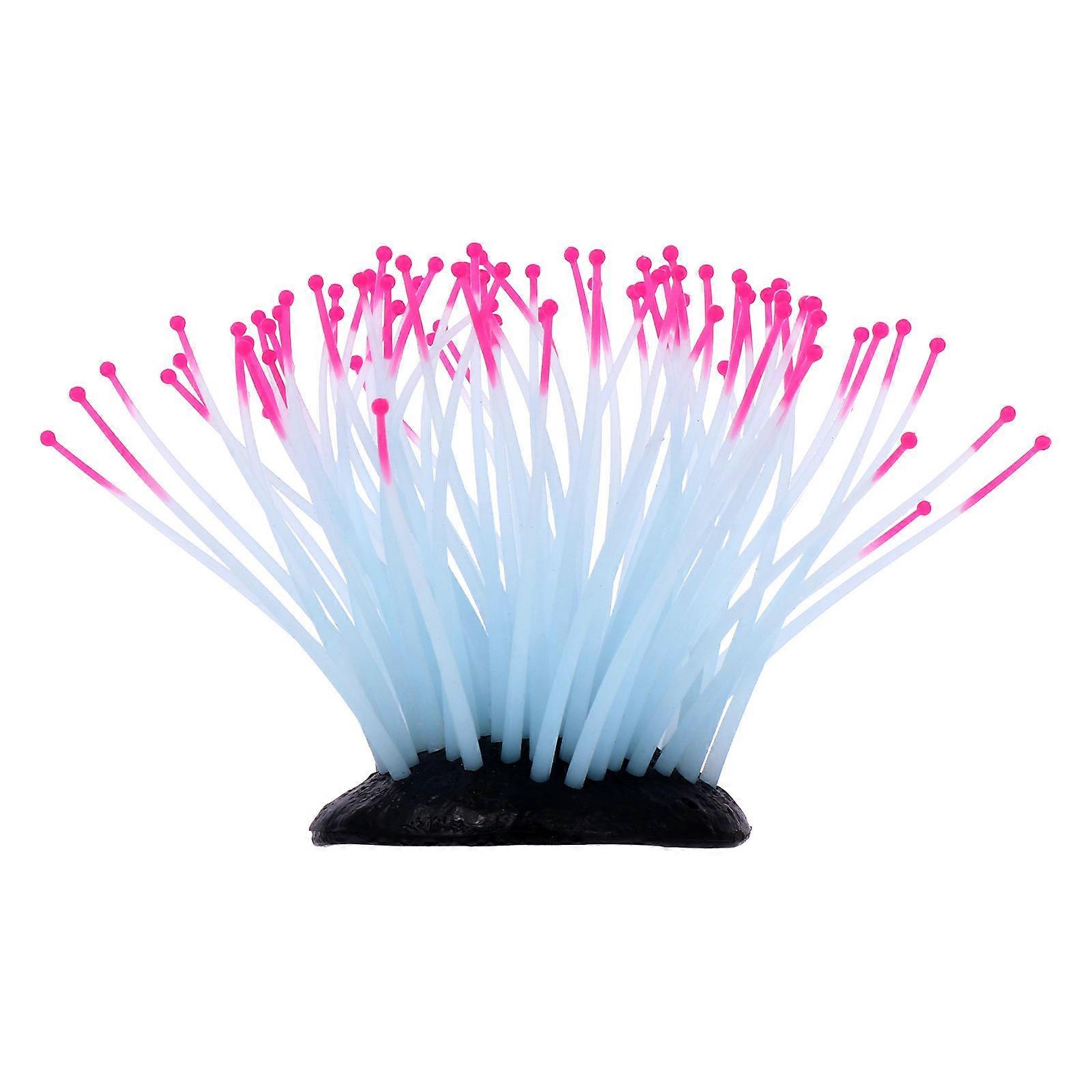Pink Resin Decorative Item for Aquarium Decoration Lifelike Ornament with Flat Bottom