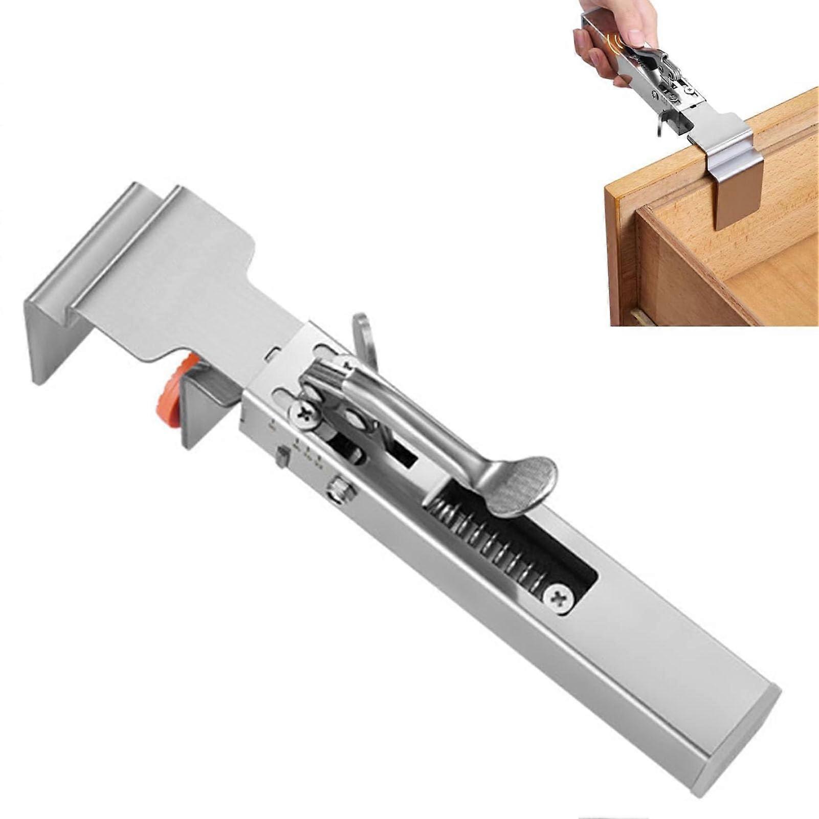 Adjustable Drawer Fixing Clamp, Front Installation Clamps Stainless Steel, 2mm Thickness (1pc)