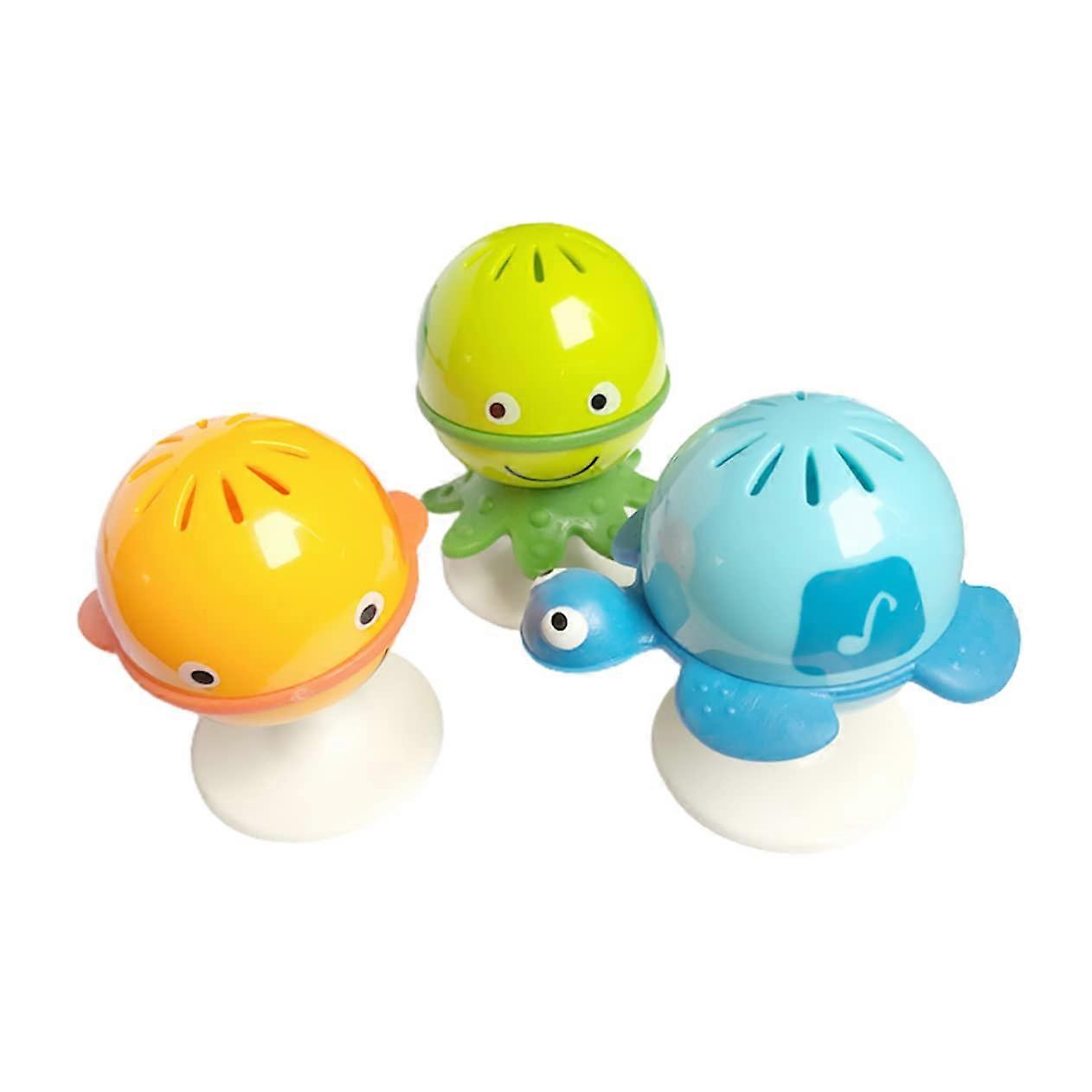 Baby Feeding Rattle with Cups 3 Pieces For Chair For Baby Random Colour