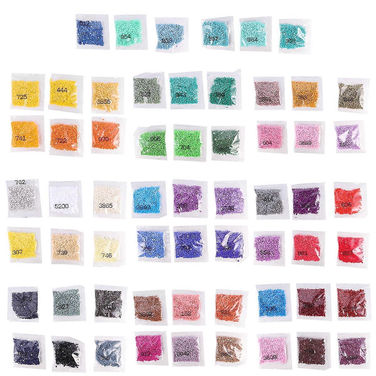 60 Pieces Assorted Color Resin Rhinestones for DIY Craft Jewelry Making 2.8MM