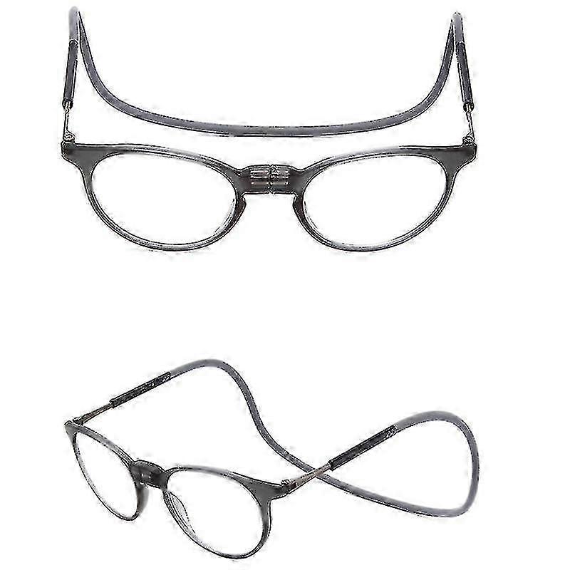Lunettes de lecture aimantées à col suspendu rond Lunettes télescopiques Unisexe - MXBC