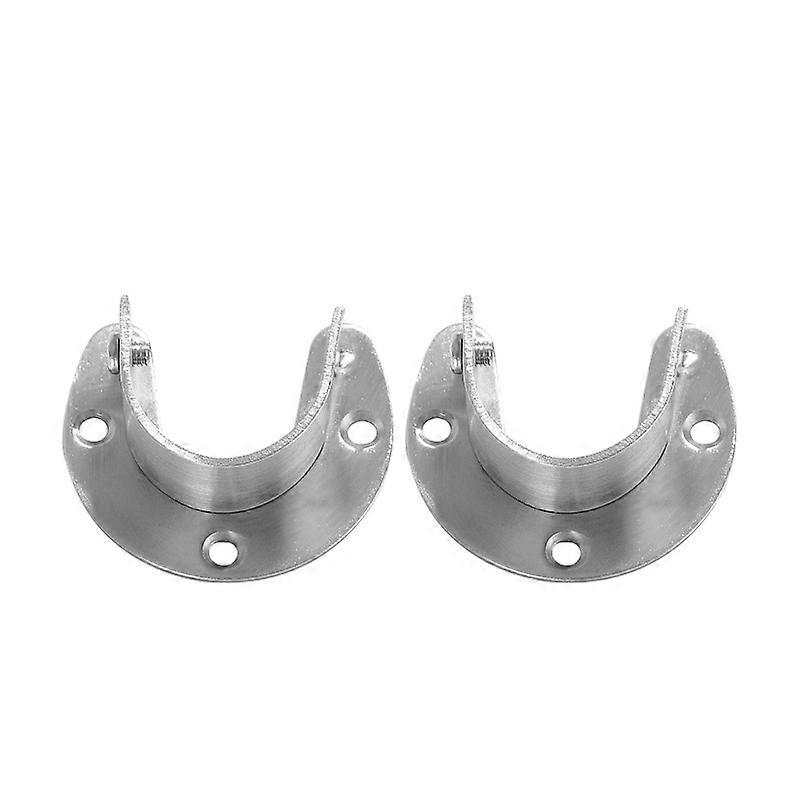 2Pcs Heavy Duty Rod Socket Flange Fishing Rod Holder Stainless Steel Cabinet Clamp Quick Remove Supports Durable 40JA