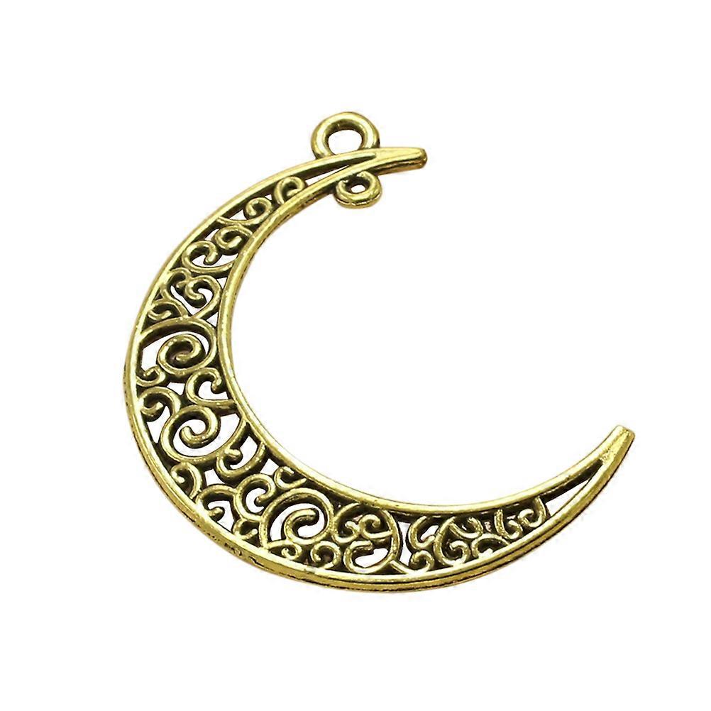 Artistic Moon Charm Assortment, Robust Alloy Components for Jewelry Makers