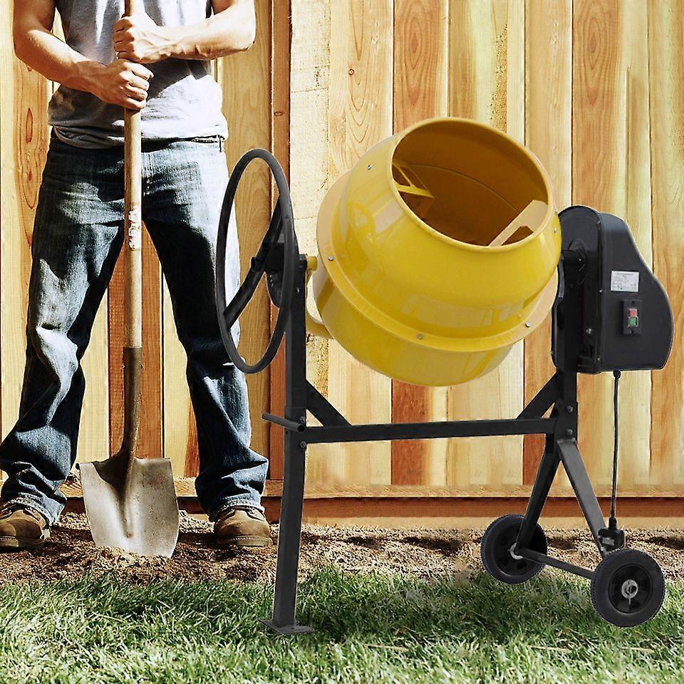 Electric Portable Cement Concrete Mixer with Wheels