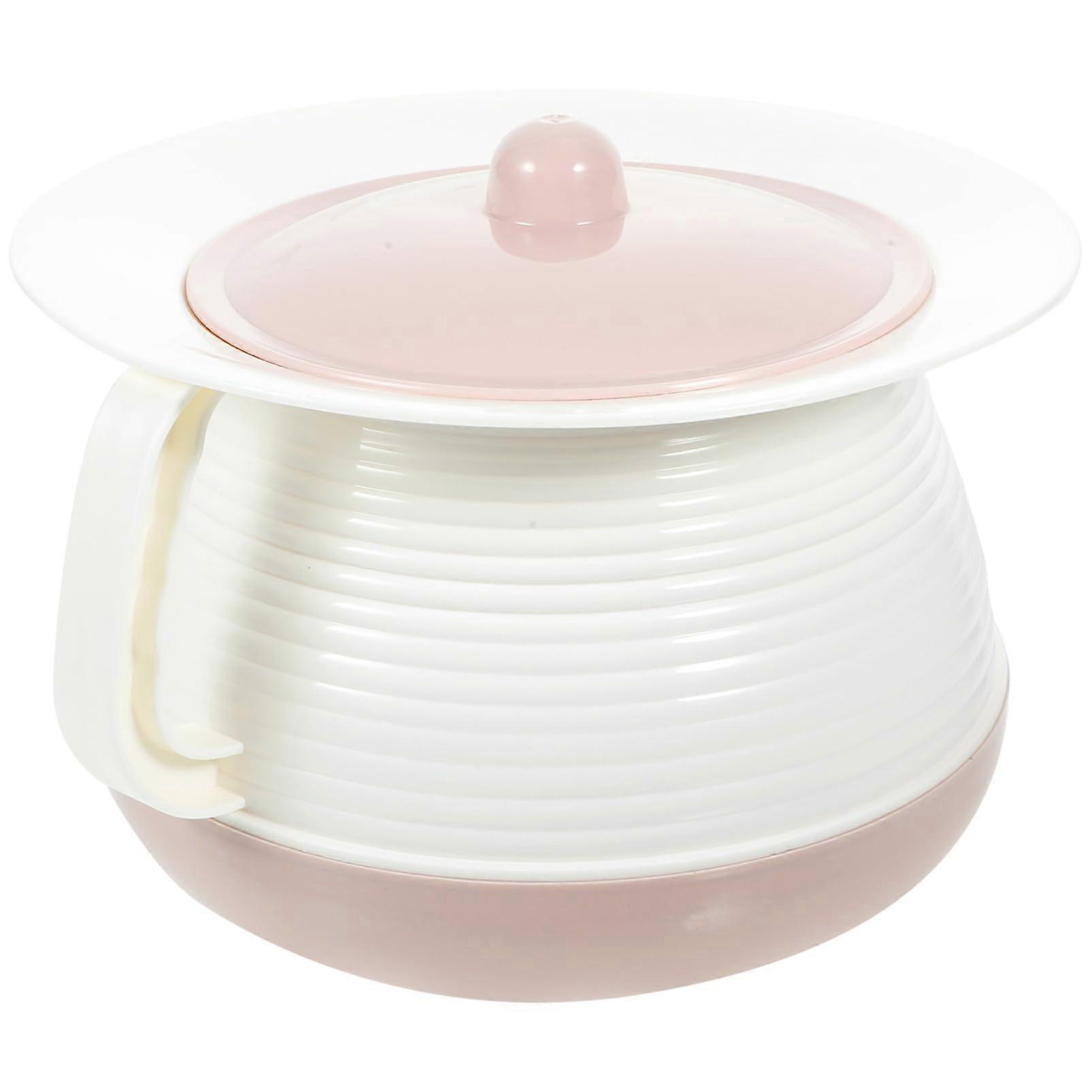 Portable Urinal with Lid for Adults and Kids, Reusable Bed Pan, Easy to Clean, Ideal for Home and Travel