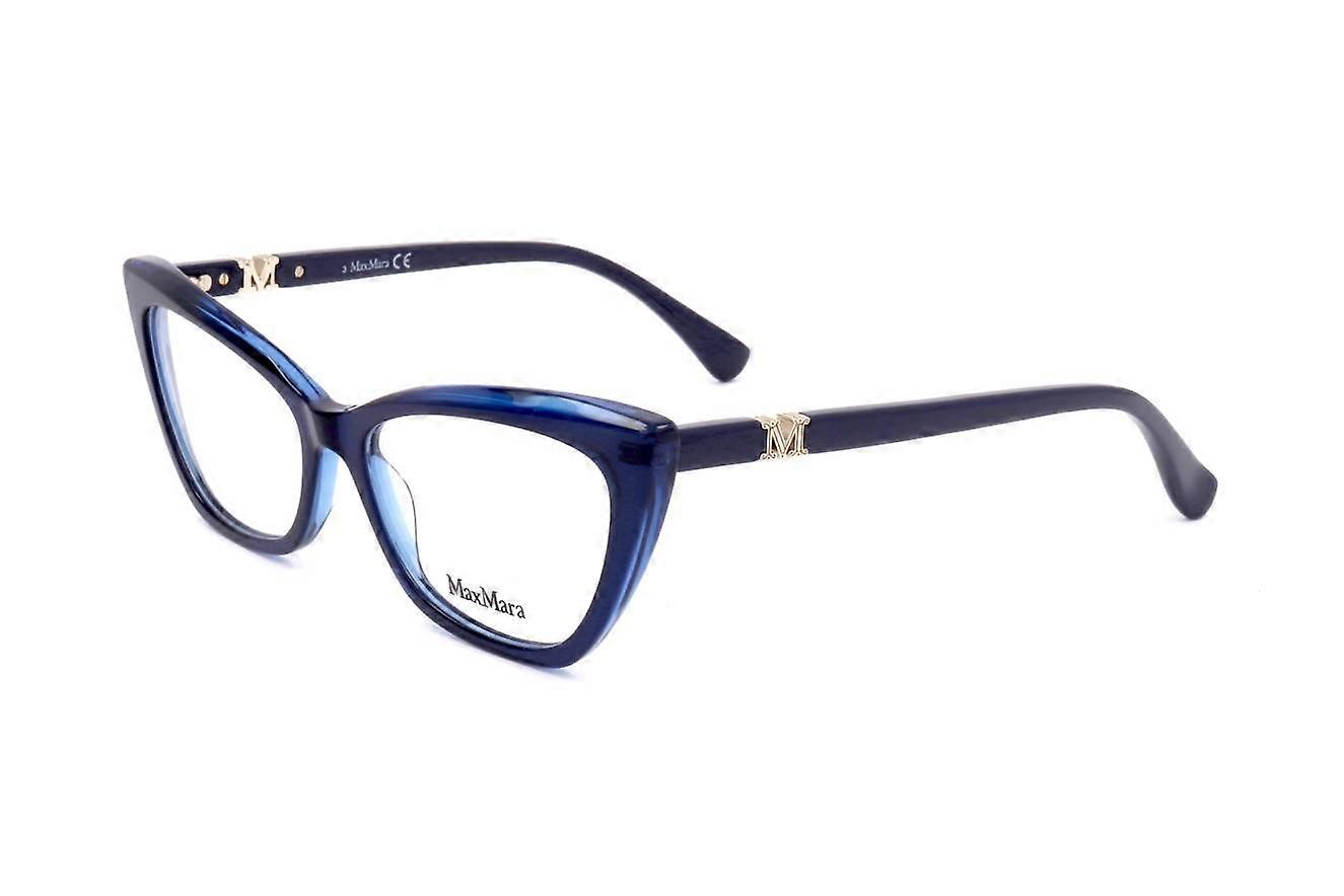 Max Mara Eyewear Frames MaxMara MM5016 090 SHINY BLUE 54/15/140 WOMAN 54 mm