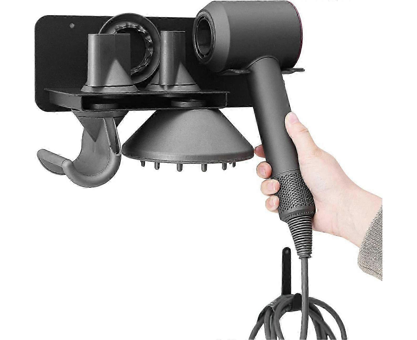 Support de sèche-cheveux mural élégant pour Dyson - Support de rangement magnétique avec